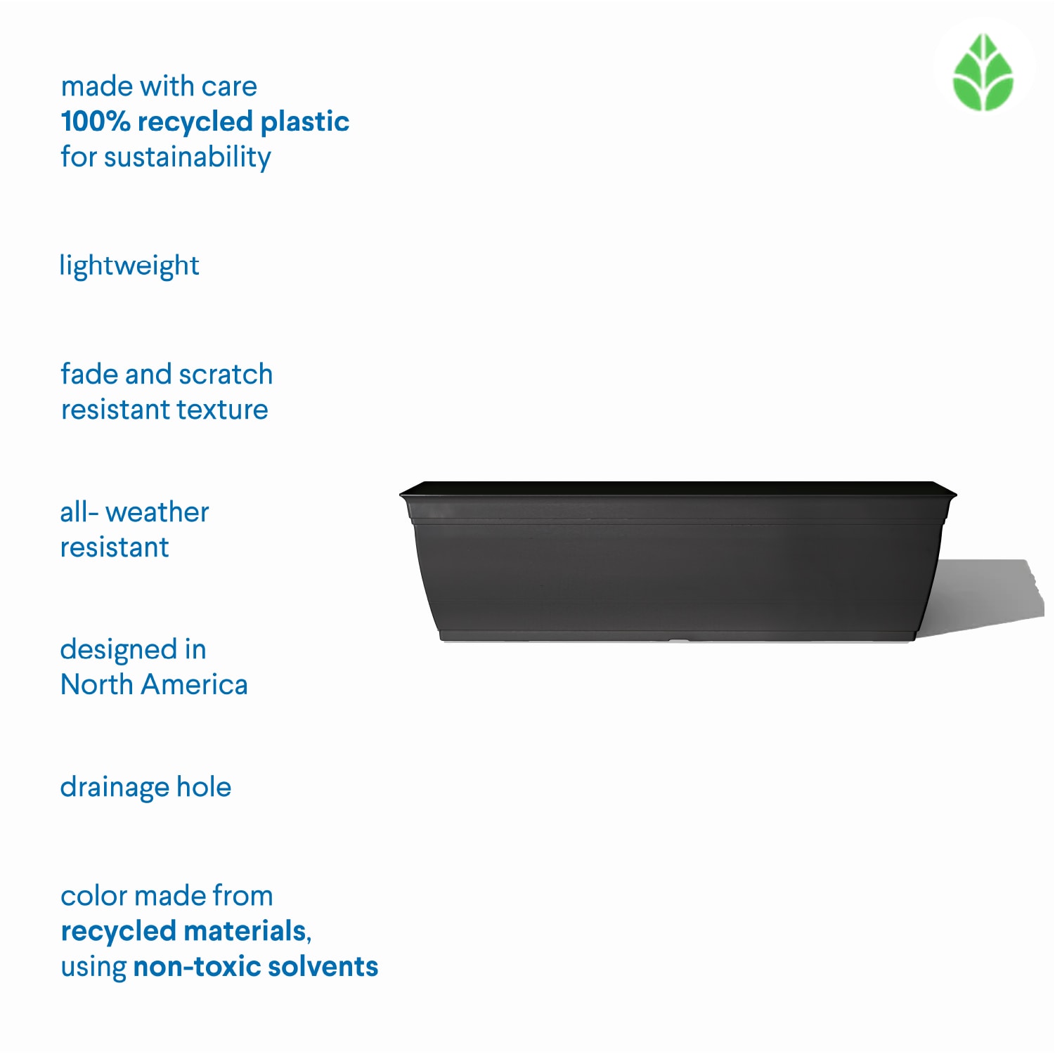 Style Selections WB2132G-BLACK Planter-Window-Box - View #6
