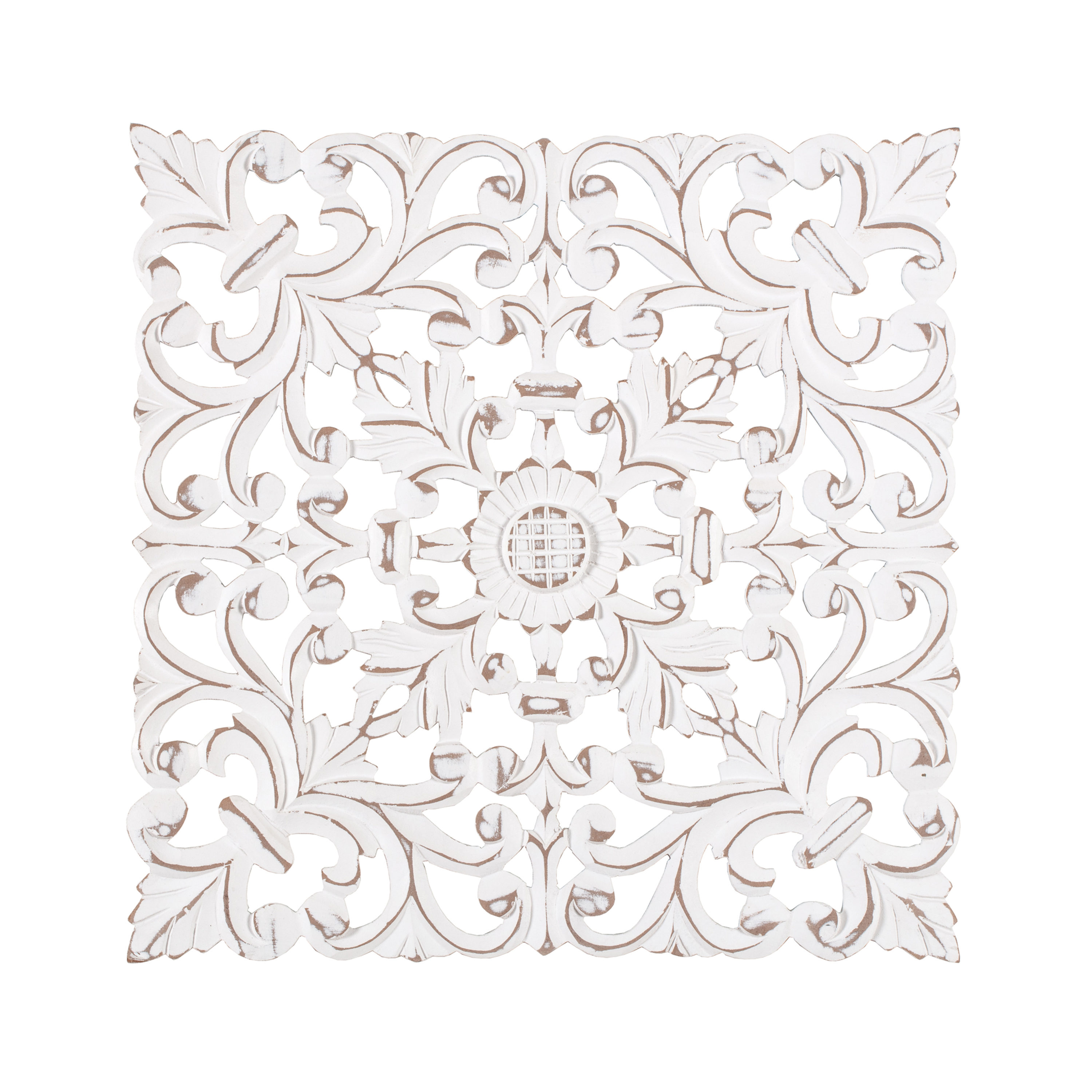 MH LONDON Mh London White 15.5-in H x 15.5-in W Vintage/Retro Wall Sculpture  in the Wall Art department at