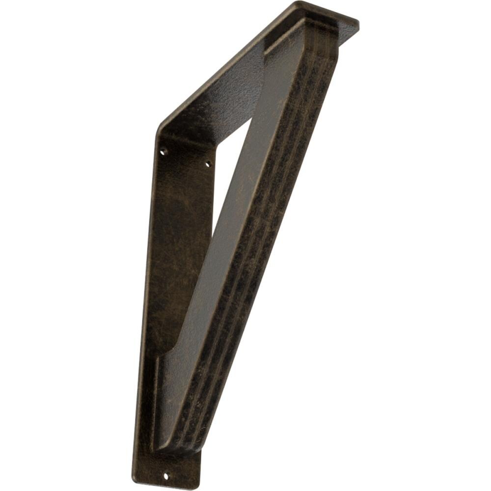 Ekena Millwork BKTM02X07X10TTRAPG Traditional 7.5-in x 2-in x 10-in Antique gold Wrought iron Countertop support bracket