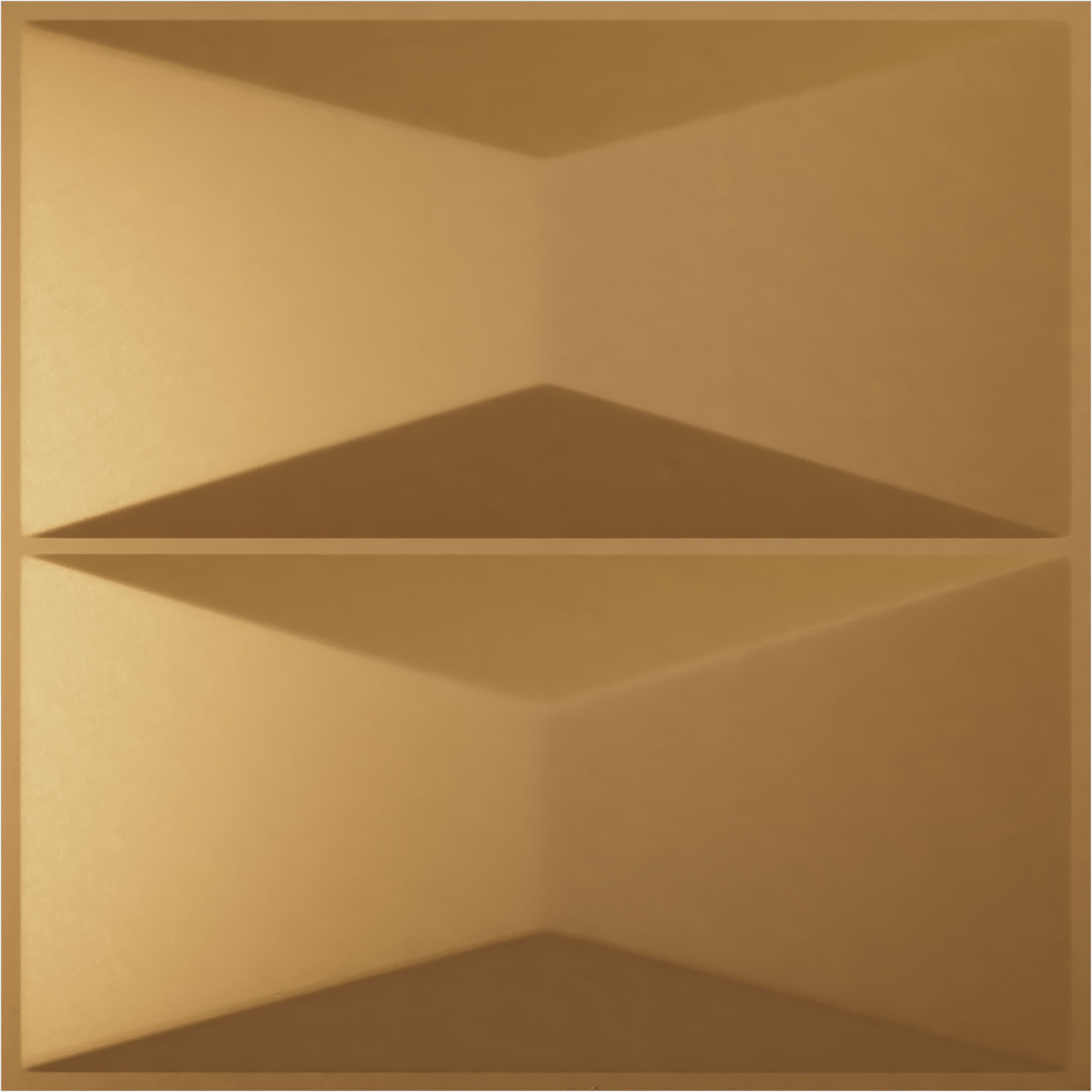 Ekena Millwork WP12X12ABBGL-CASE-12 11-7/8-in x 11-7/8-in Embossed Paintable/Stainable Gold PVC Wall Panel ( 12 -Pack, Covers 11.76-sq ft )
