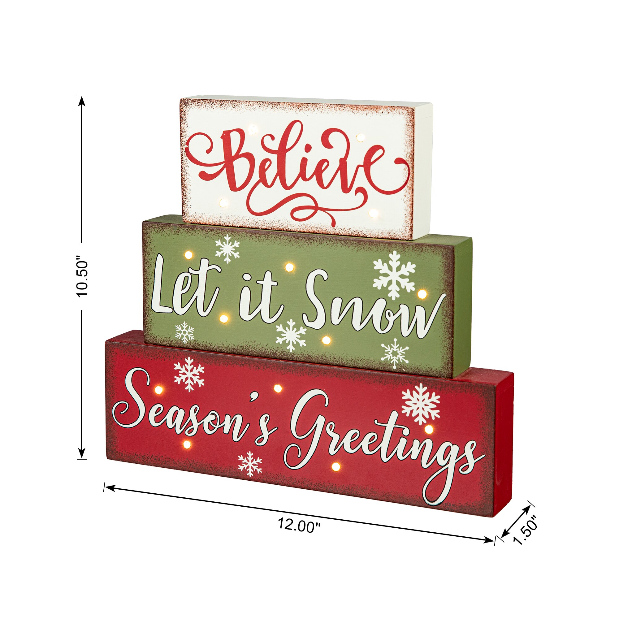 Glitzhome 1114202976 Table-Christmas-Decorations - View #7