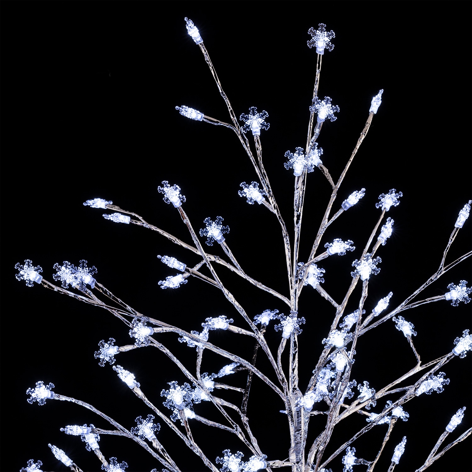 Alpine Corporation 4.83-ft Pre-lit White Artificial Christmas Tree with LED  Lights in the Artificial Christmas Trees department at