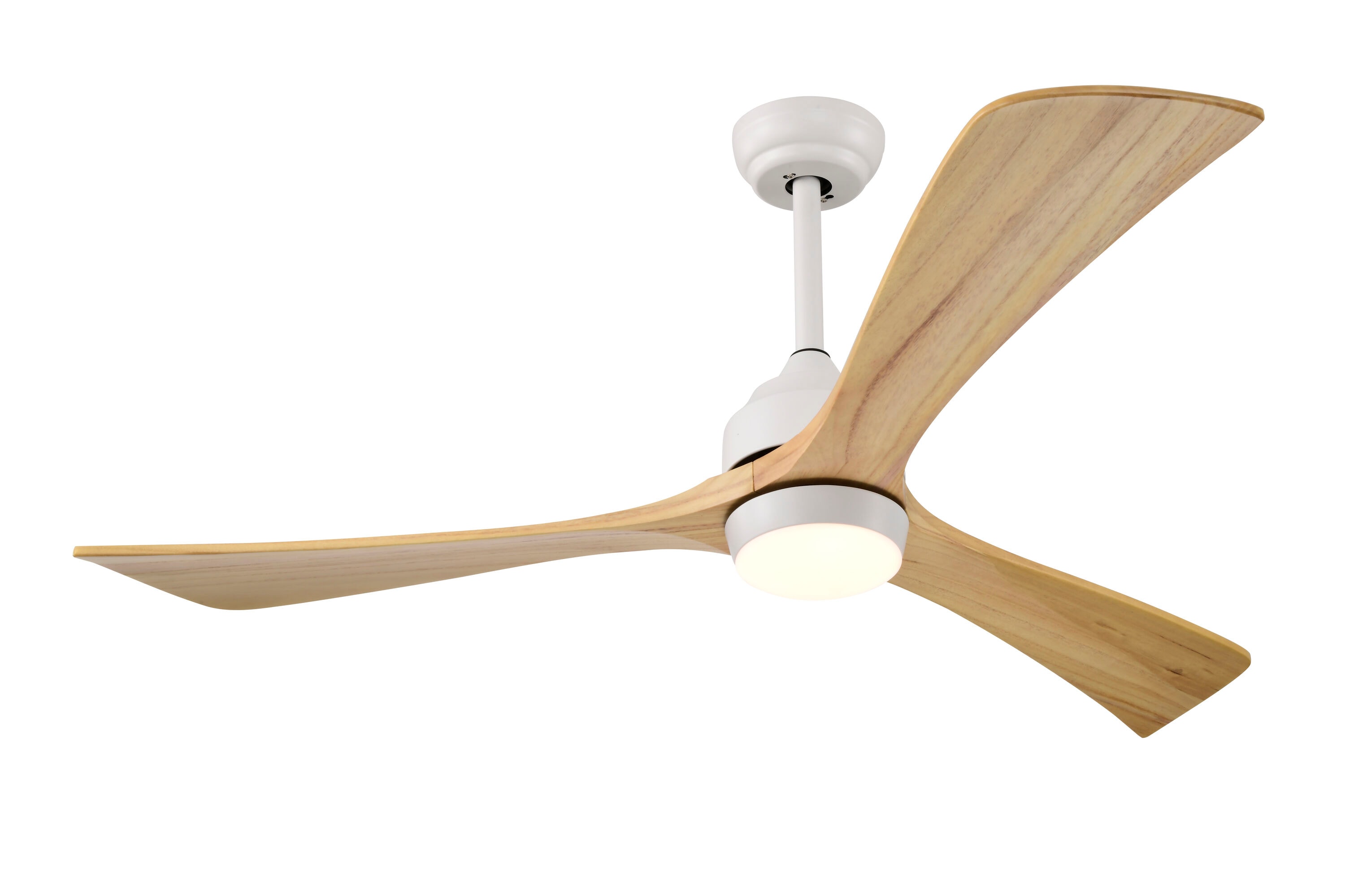  52LS122606WH SoulVibe 52-in Color-Changing Integrated LED White with Matte Blades Ceiling Fan With Light - Remote Included ( 3 -Blade )