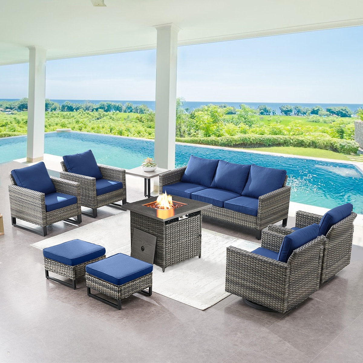 Rilyson FS062063069099070-1 Patio-Conversation-Sets - View #3