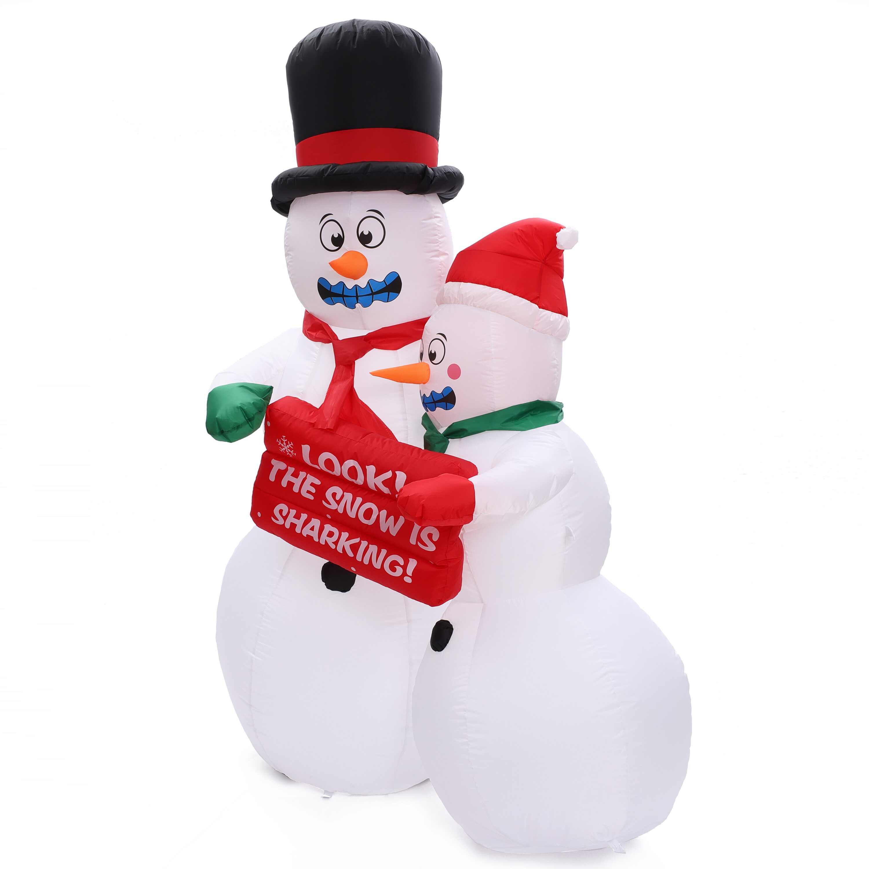 cold snowman inflatable