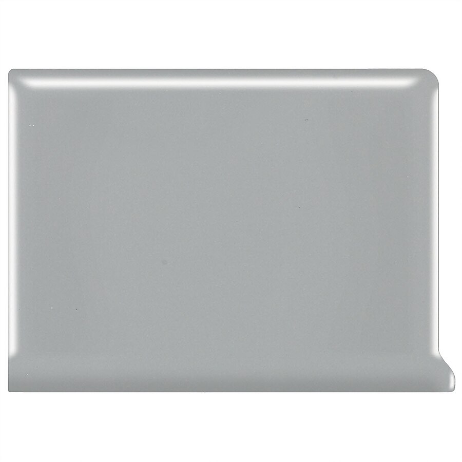 American Olean Bright Light Smoke Ceramic Cove Base Tile (6-in x 6-in) American Olean Bright Light Smoke Ceramic Cove Base Tile (6-in x 6-in)
