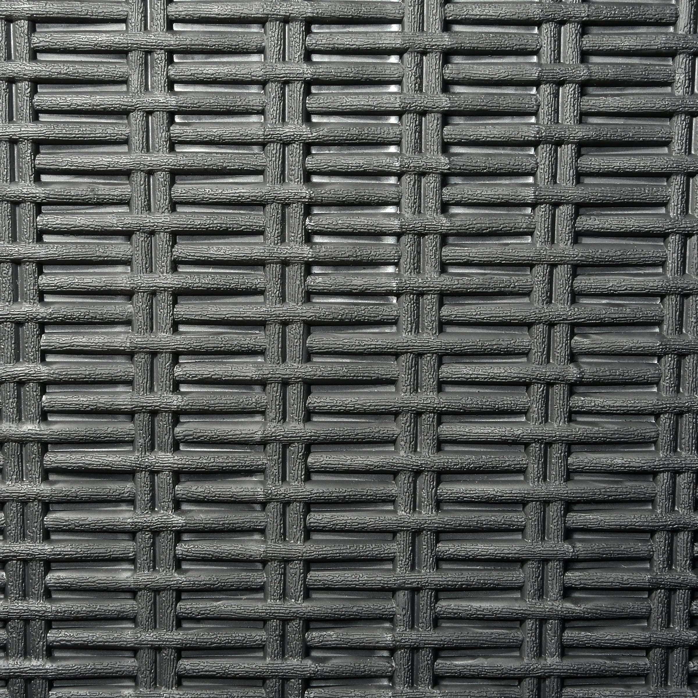 Arendal Brown Wicker Texture Polypropylene Deck Box