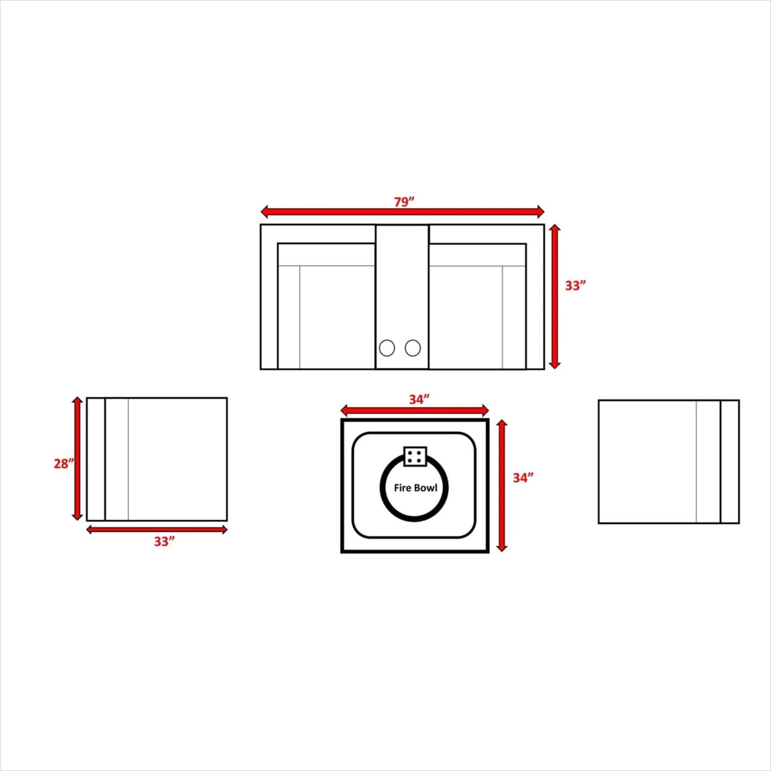 Watnature E8TE6MPU3TQH Patio-Conversation-Sets - View #9