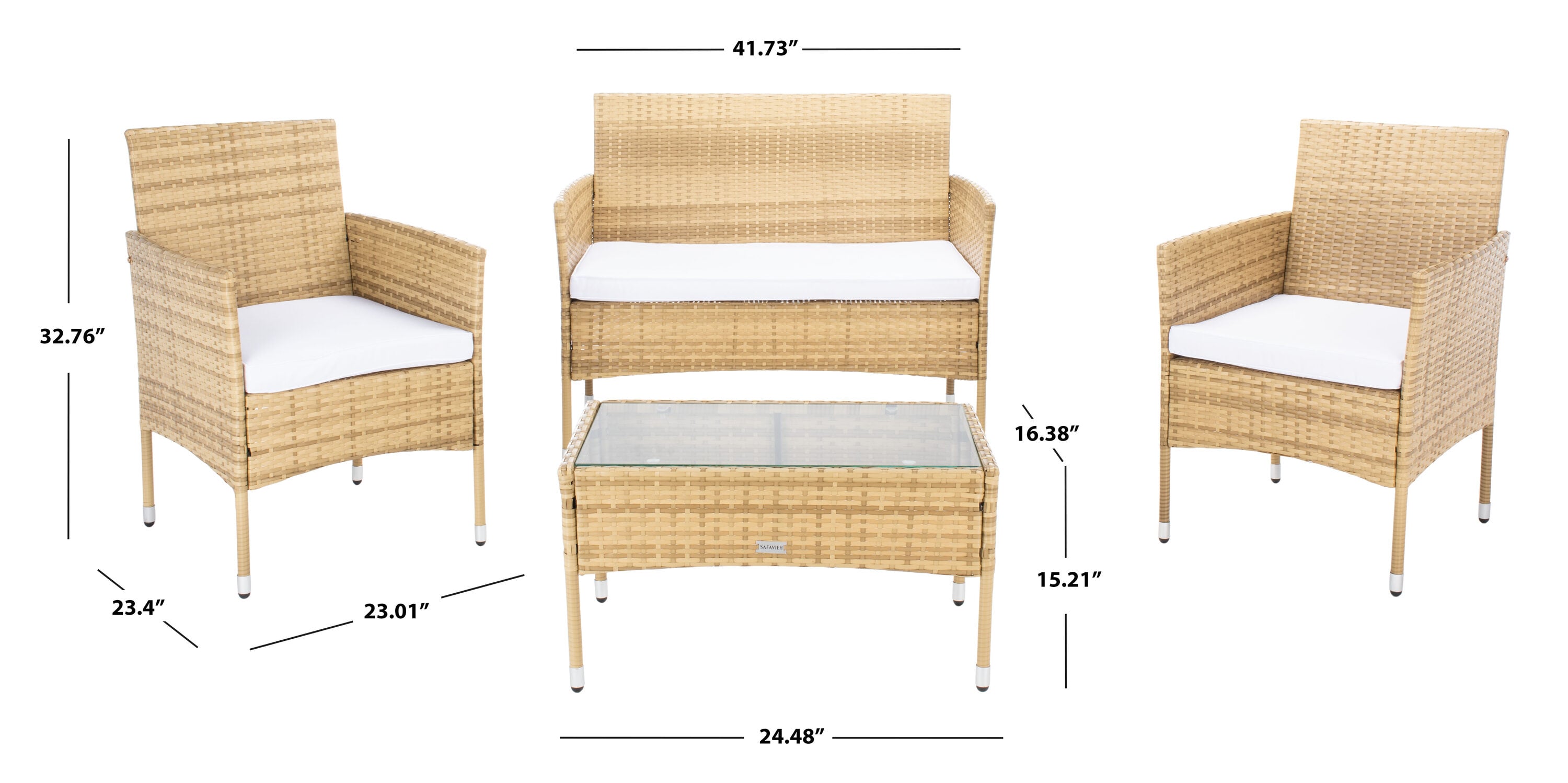 Safavieh PAT7504D Patio-Conversation-Sets - View #5