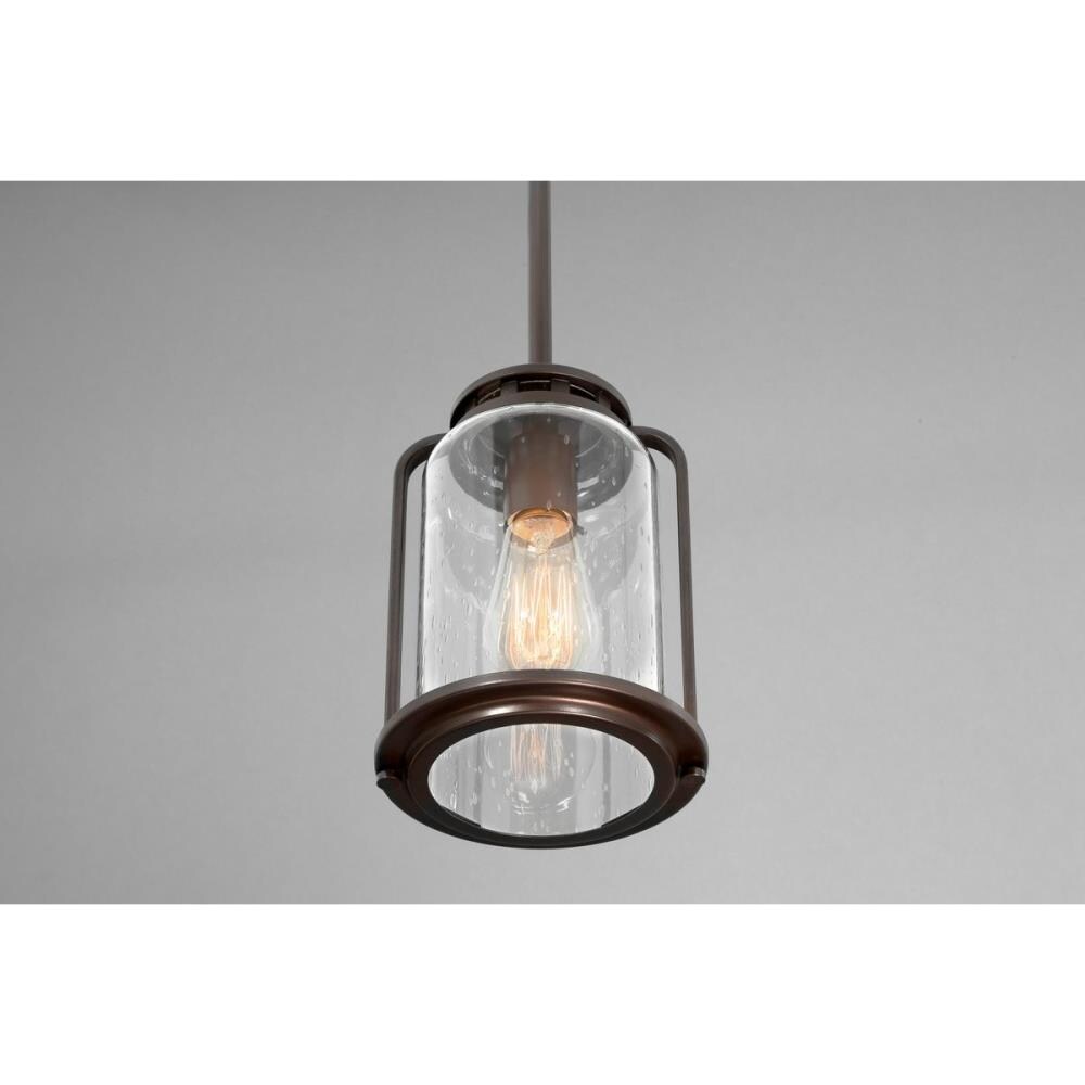 Botta Antique Bronze Glass Cylinder Hanging Lantern