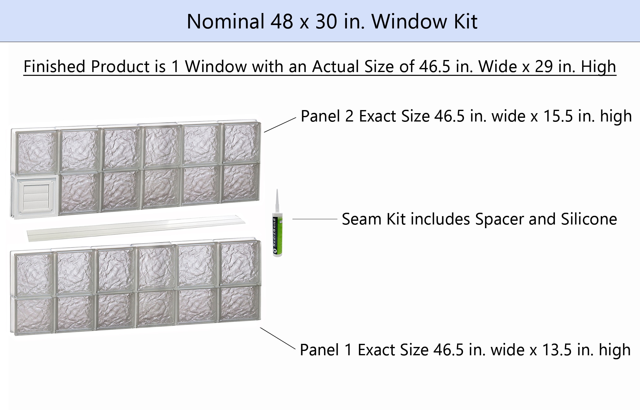 REDI2SET D4830IS Glass-Block-Windows - View #2
