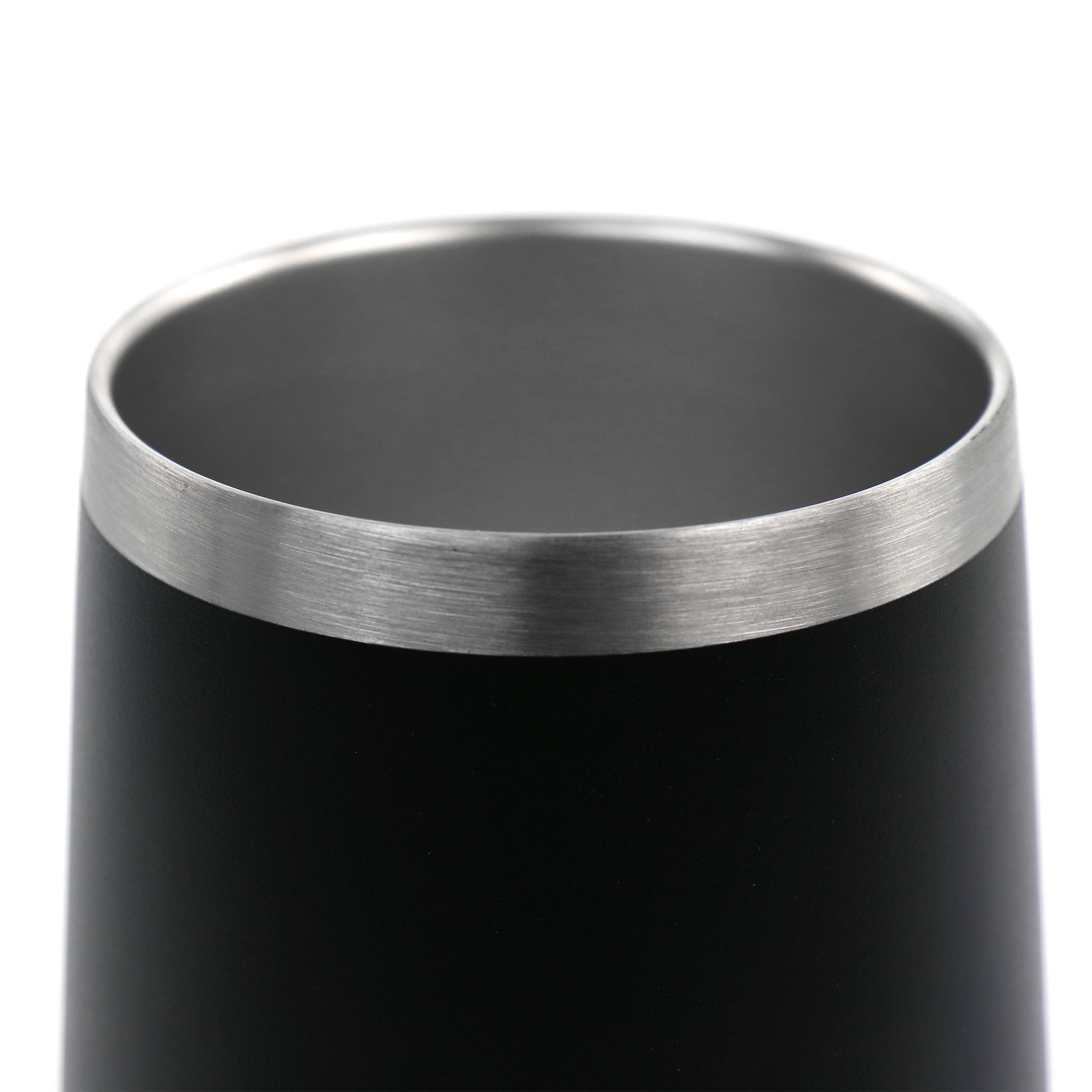 Black Stainless Steel Insulated Travel Tumbler with Acrylic Lid