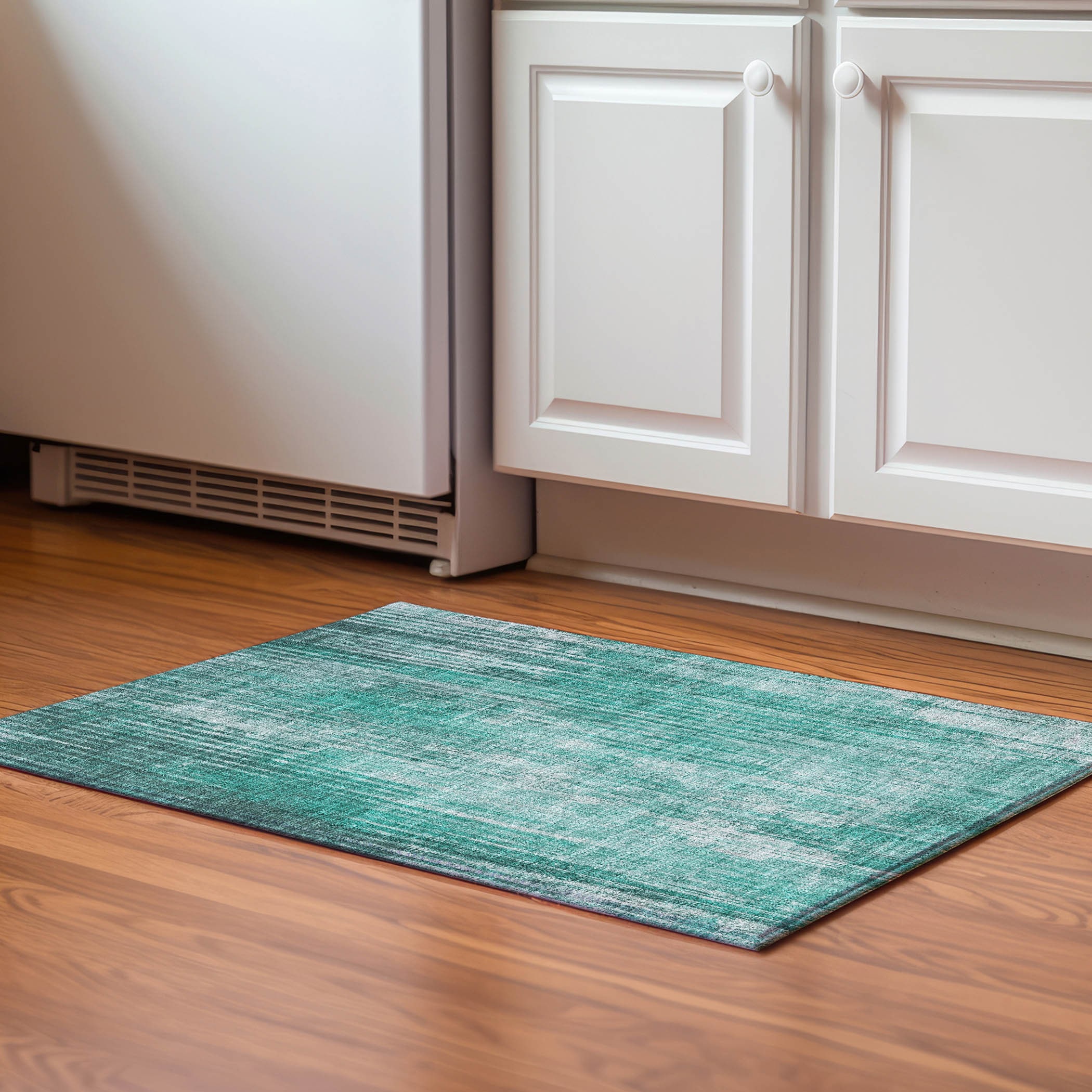Addison Rugs AMF582TE20X30 Mayfield AMF582TE 2 x 3 (ft) Loomed Polyester Teal Rectangular Indoor Geometric Machine washable Area rug