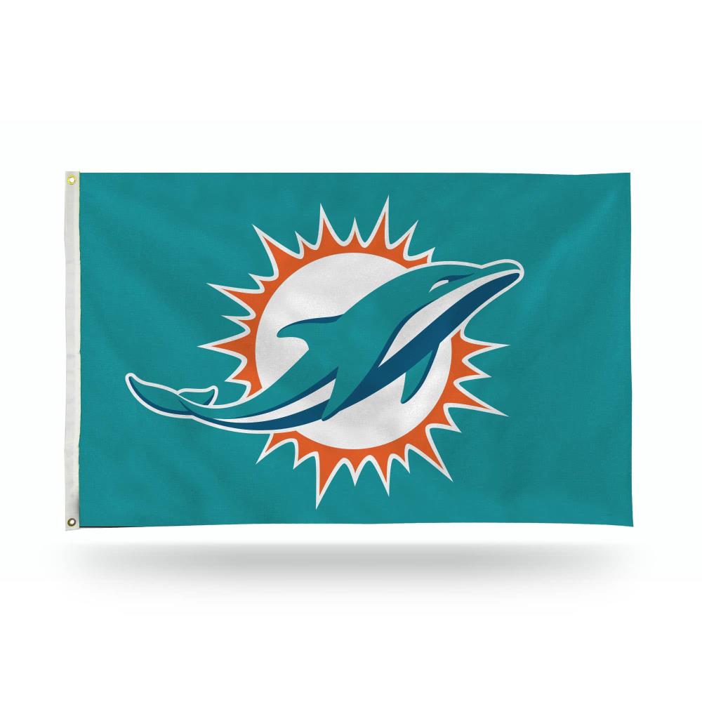 : Miami Dolphins White Flag Outdoor Indoor 3x5 Foot Banner :  Sports & Outdoors