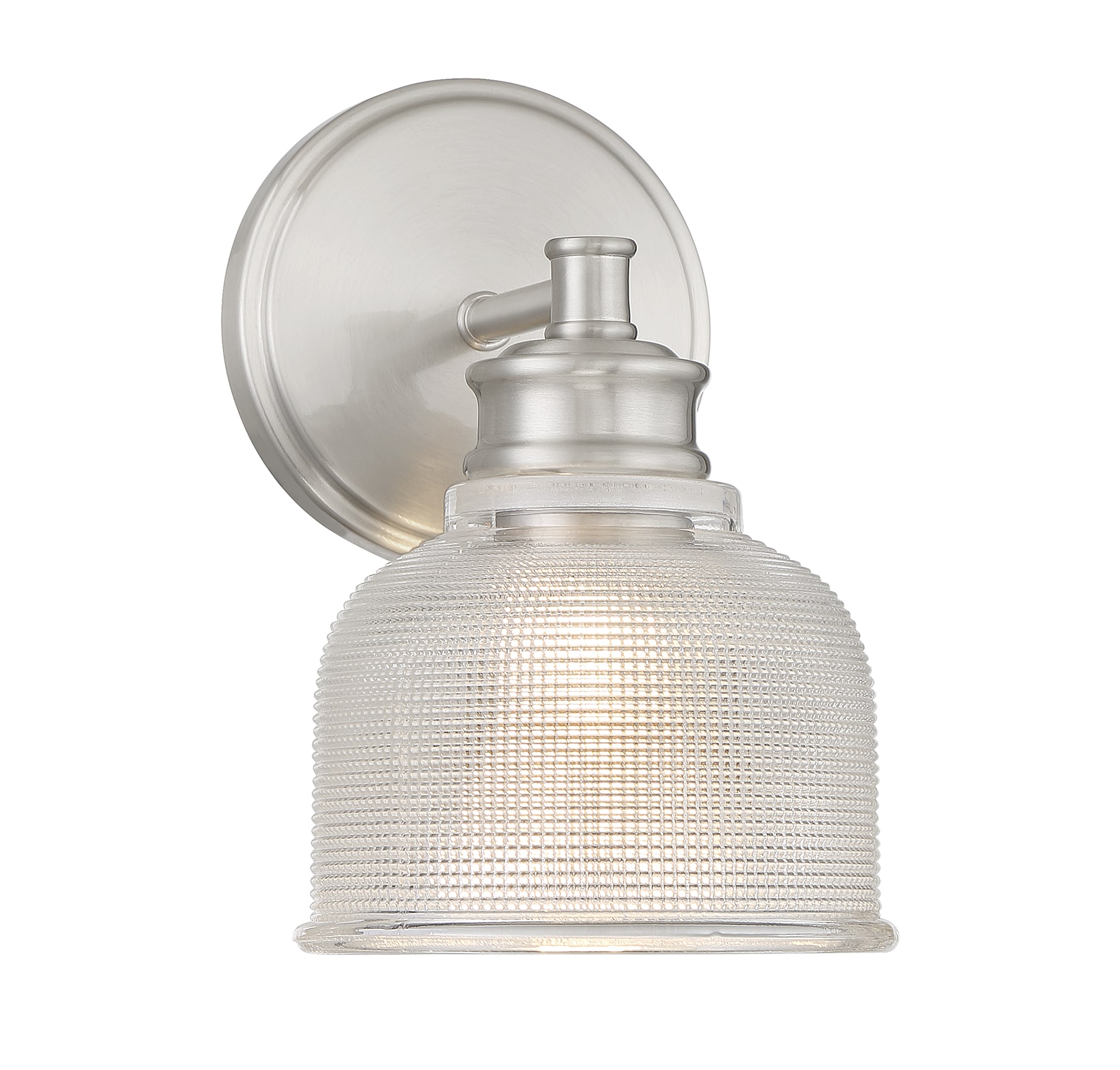 Meridian Lite Trends M90093BN Meridian 5-in W 1 -Light Brushed Nickel Vintage Wall Sconce