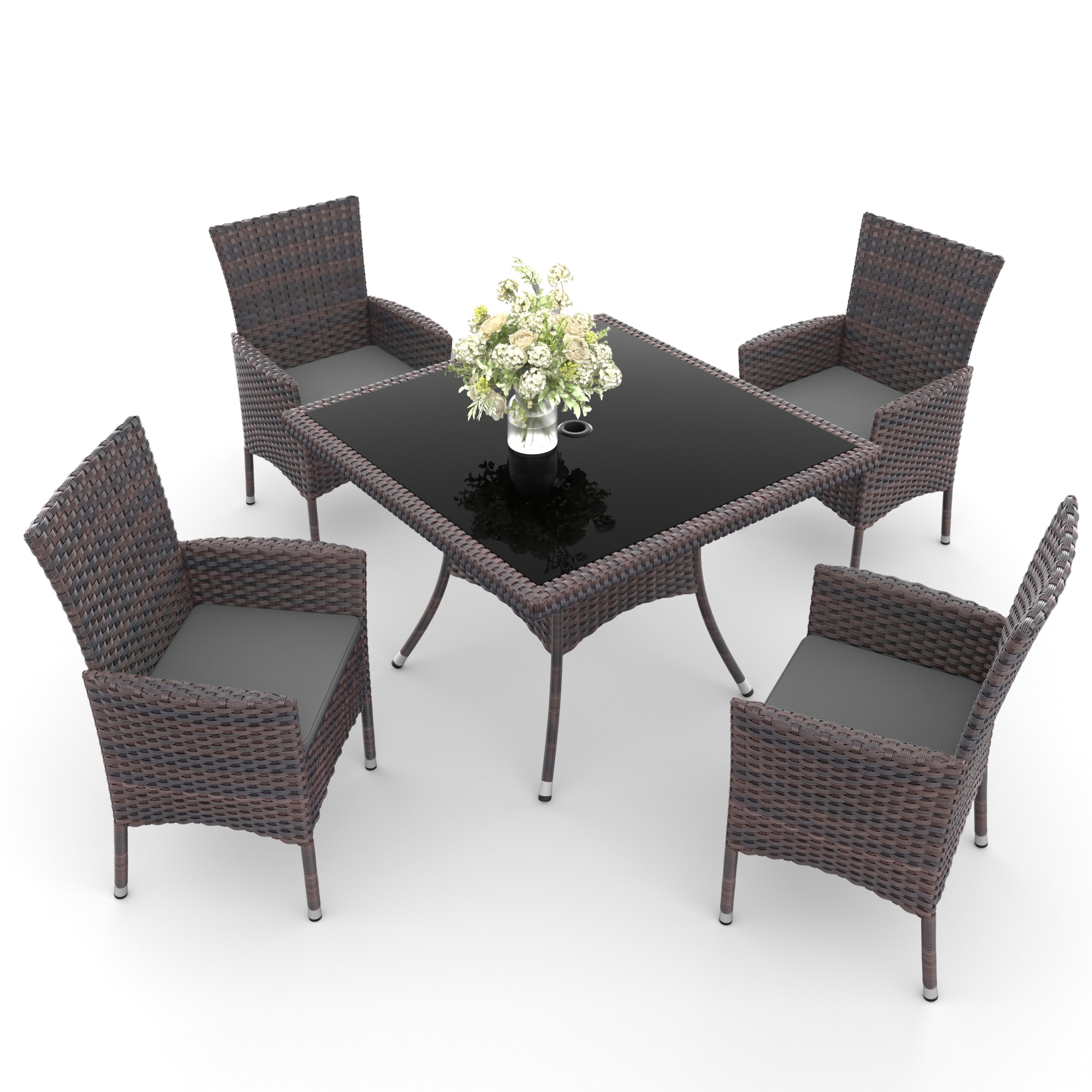 ALAULM LS-DT5-GREY Patio-Dining-Sets - View #2