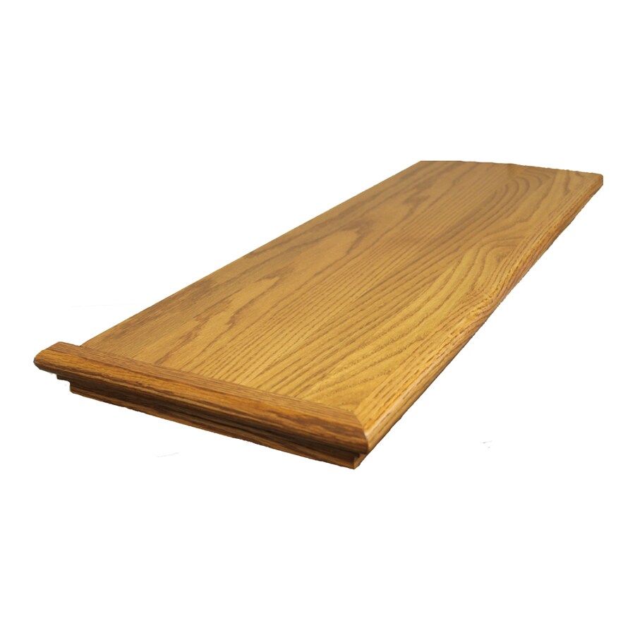 Stairtek XLRRO114800250 Retread 48-in x 11.5-in x 0.625-in Gunstock Red oak Left return