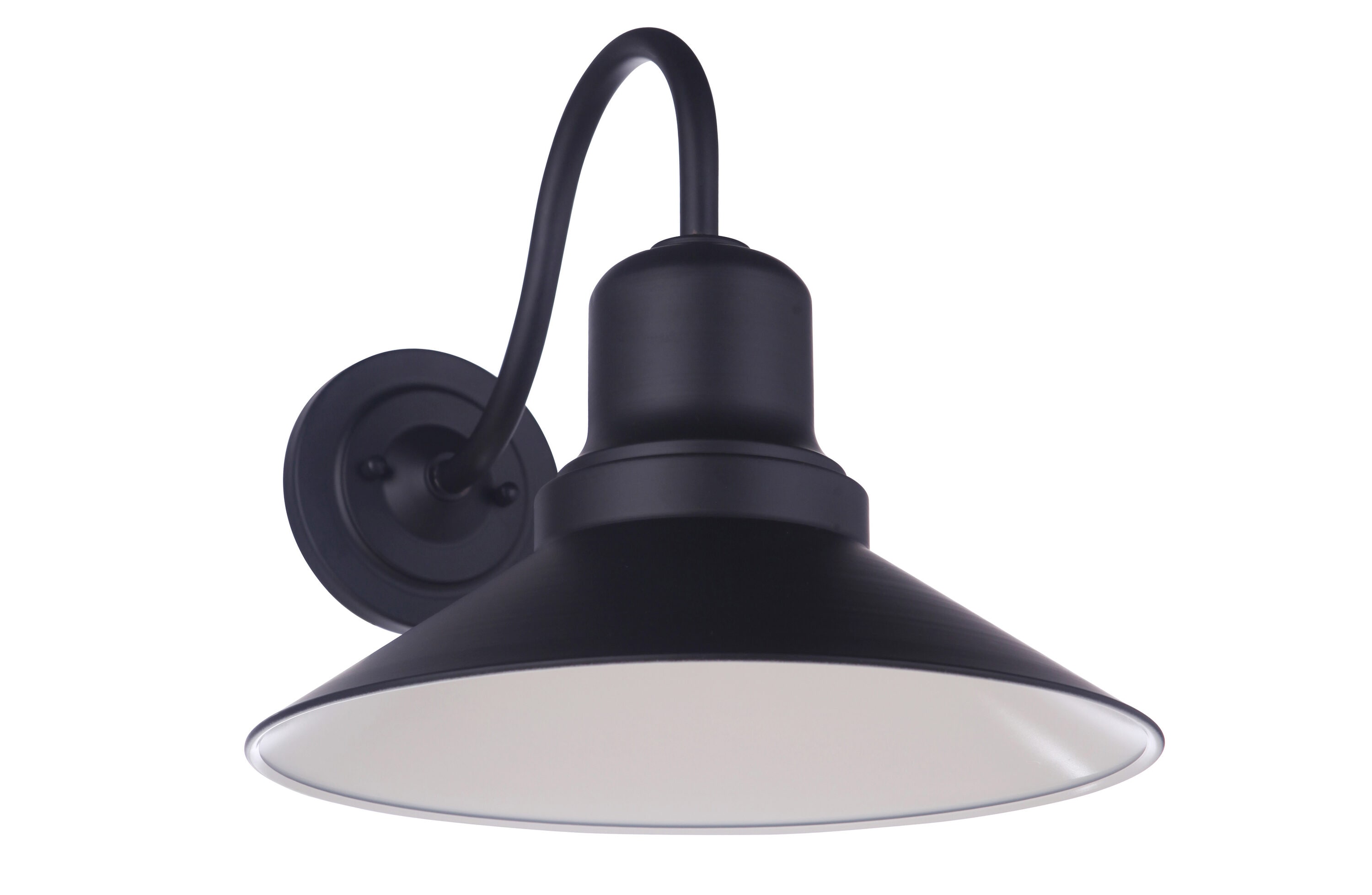 Craftmade ZA5414-MN Singleton 1 -Light 13-in H Black Hardwired Dark Sky Outdoor Wall Light