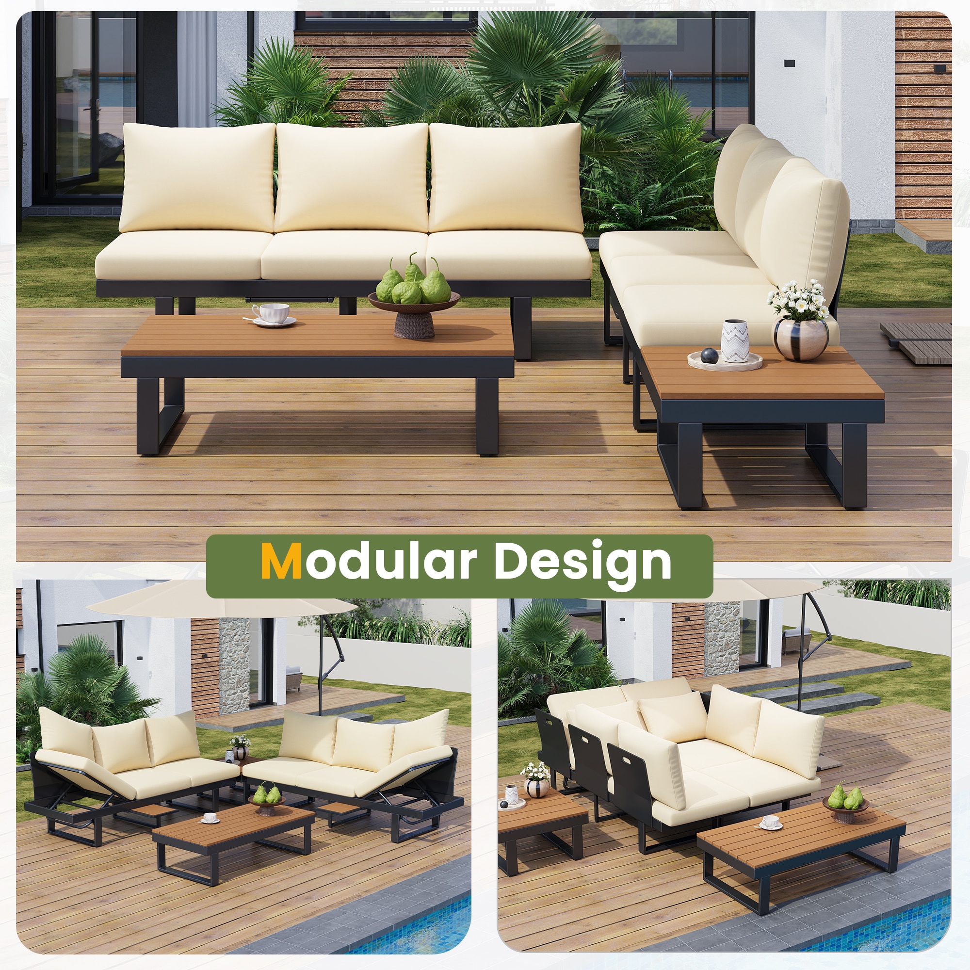 ModernLuxe L-N719Z000170A Patio-Conversation-Sets - View #5