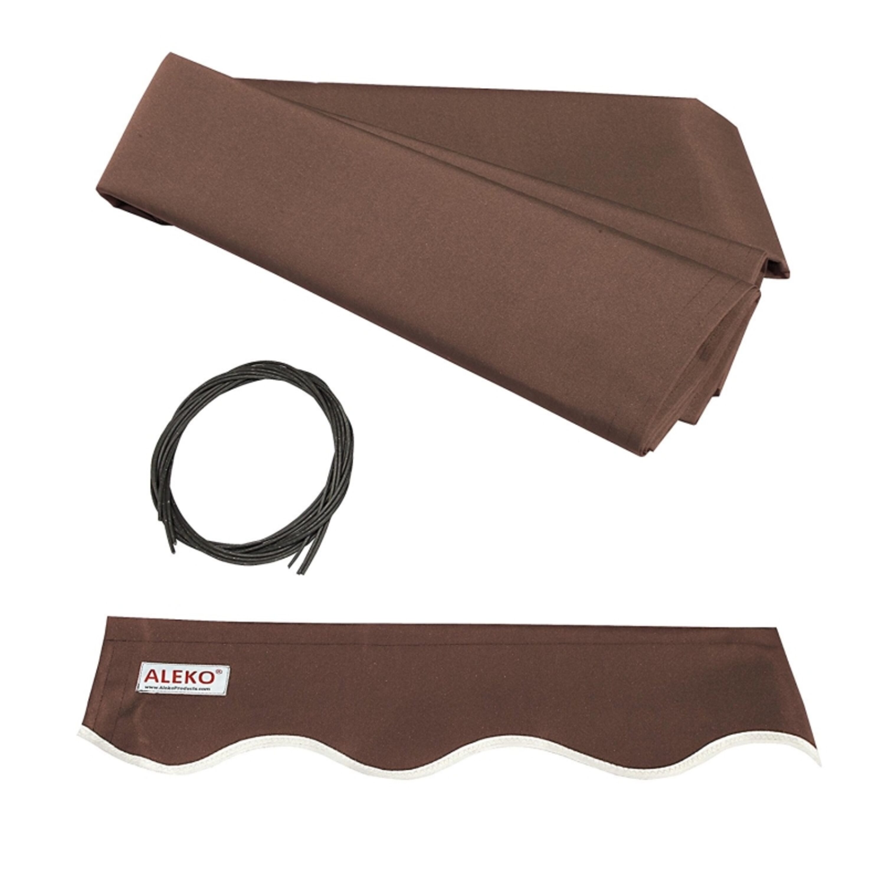 ALEKO FAB16X10BROWN36-LO Retractable 16X10 Ft Awning Fabric Replacement