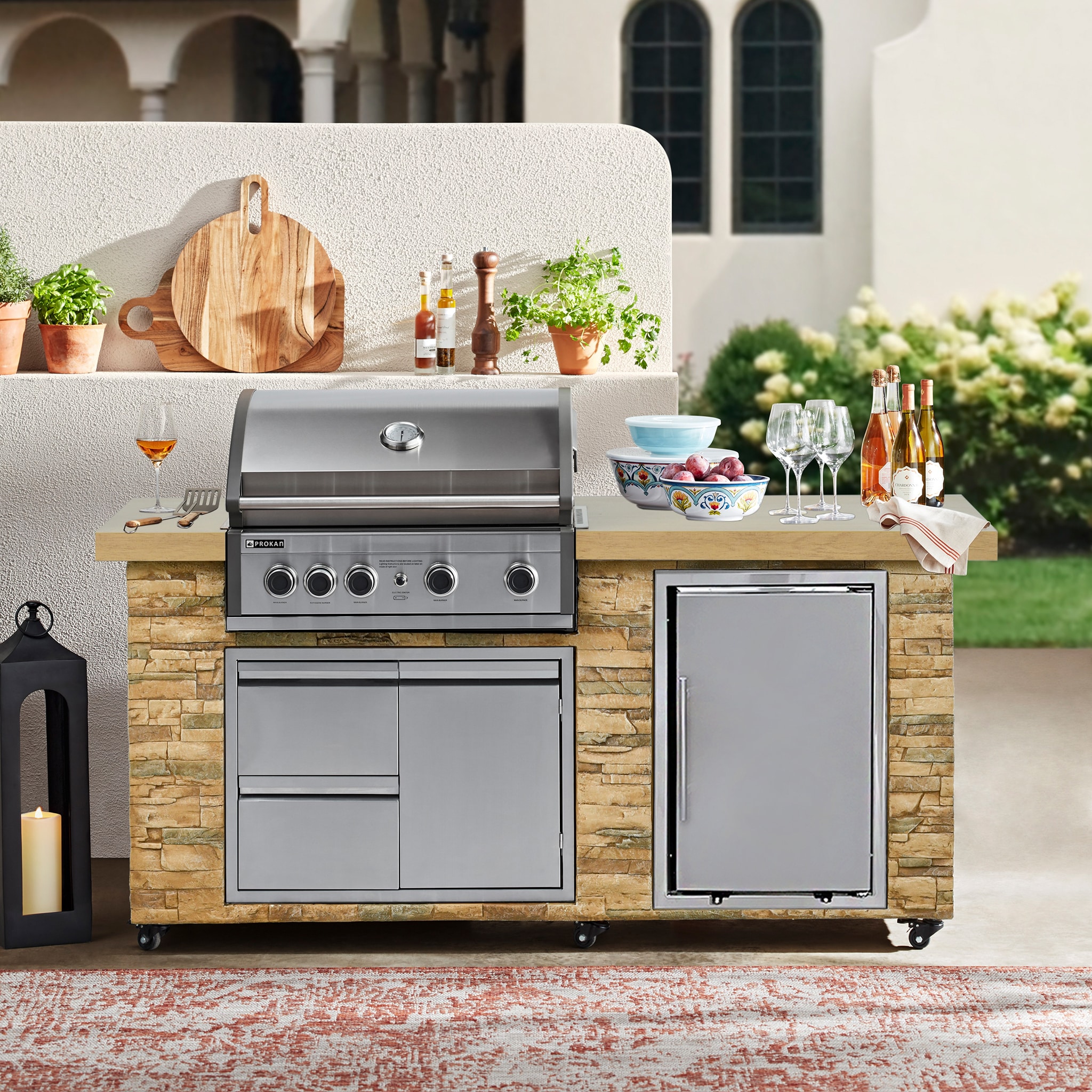 Lowes outdoor kitchen grill hotsell