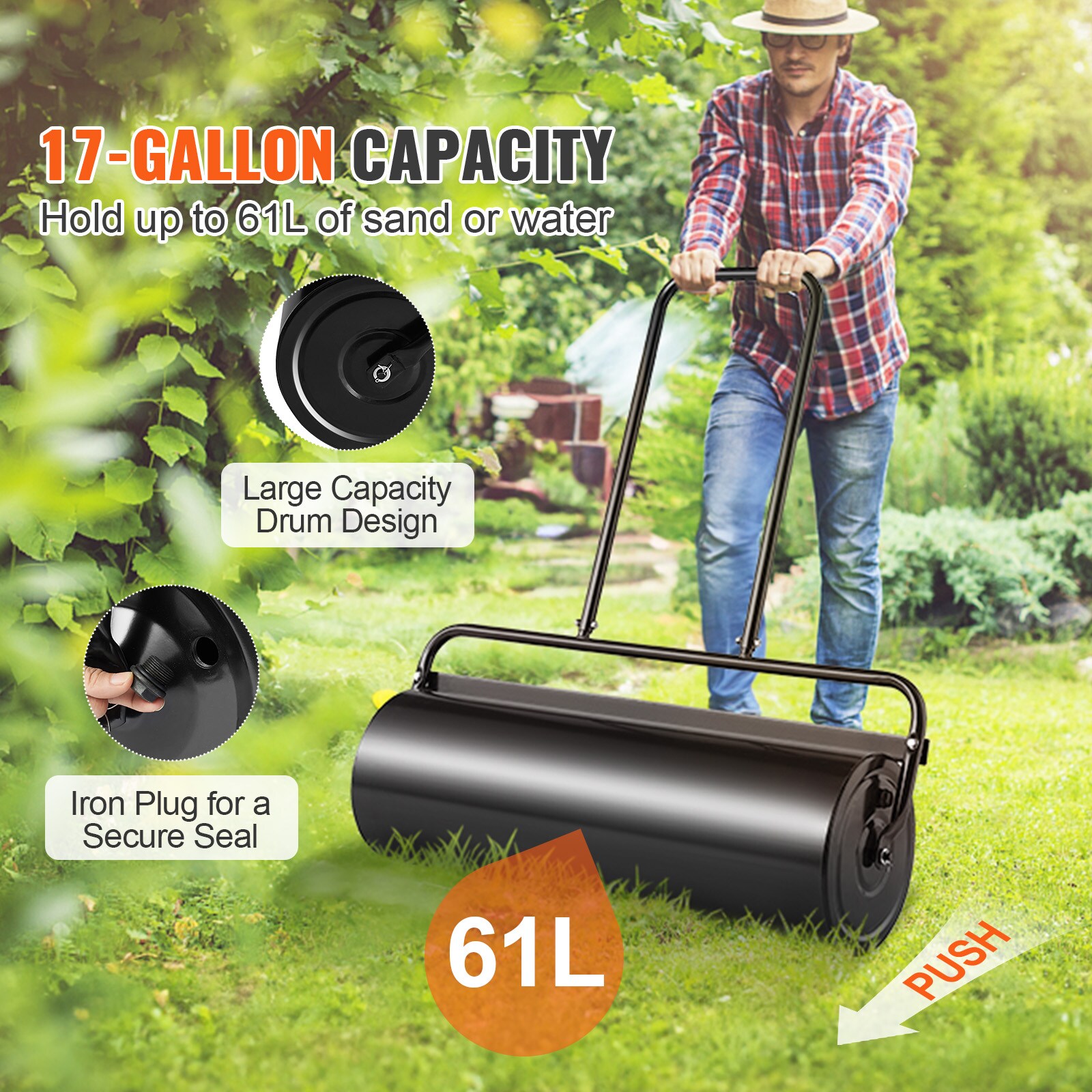 Mecale YAS-W56AQU Tow-Behind-Lawn-Rollers - Thumbnail View #2