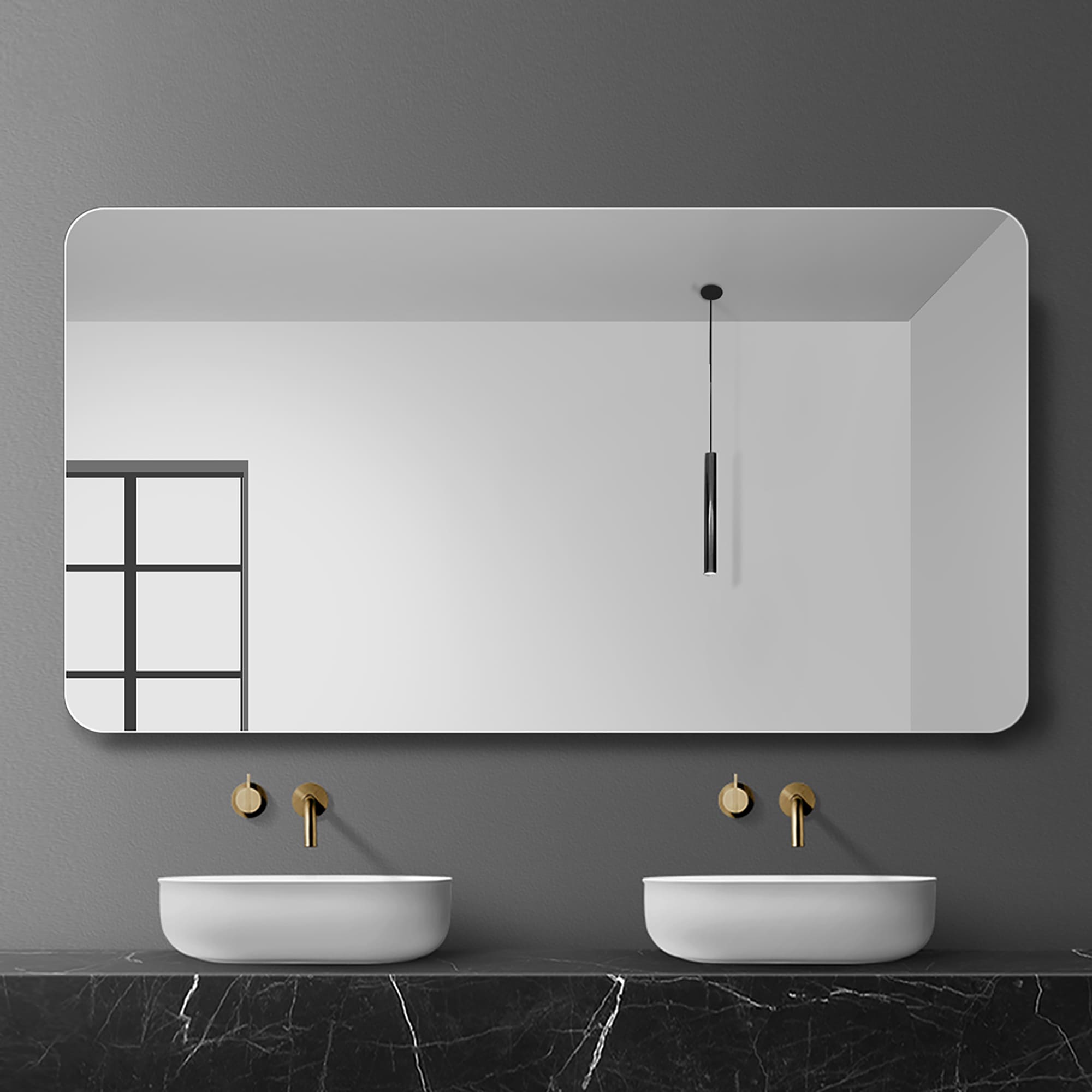 ExBrite QTBM2424BSEU1 Framed-Bath-Mirrors - View #5