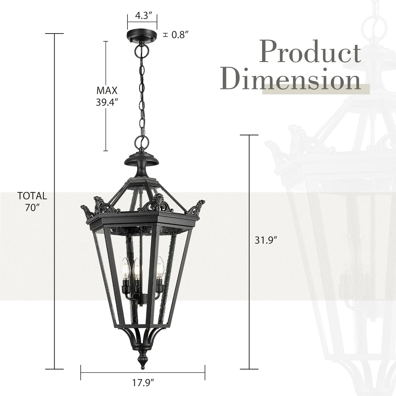 LTMATE LSXE283H BK Pendant-Lights - View #2