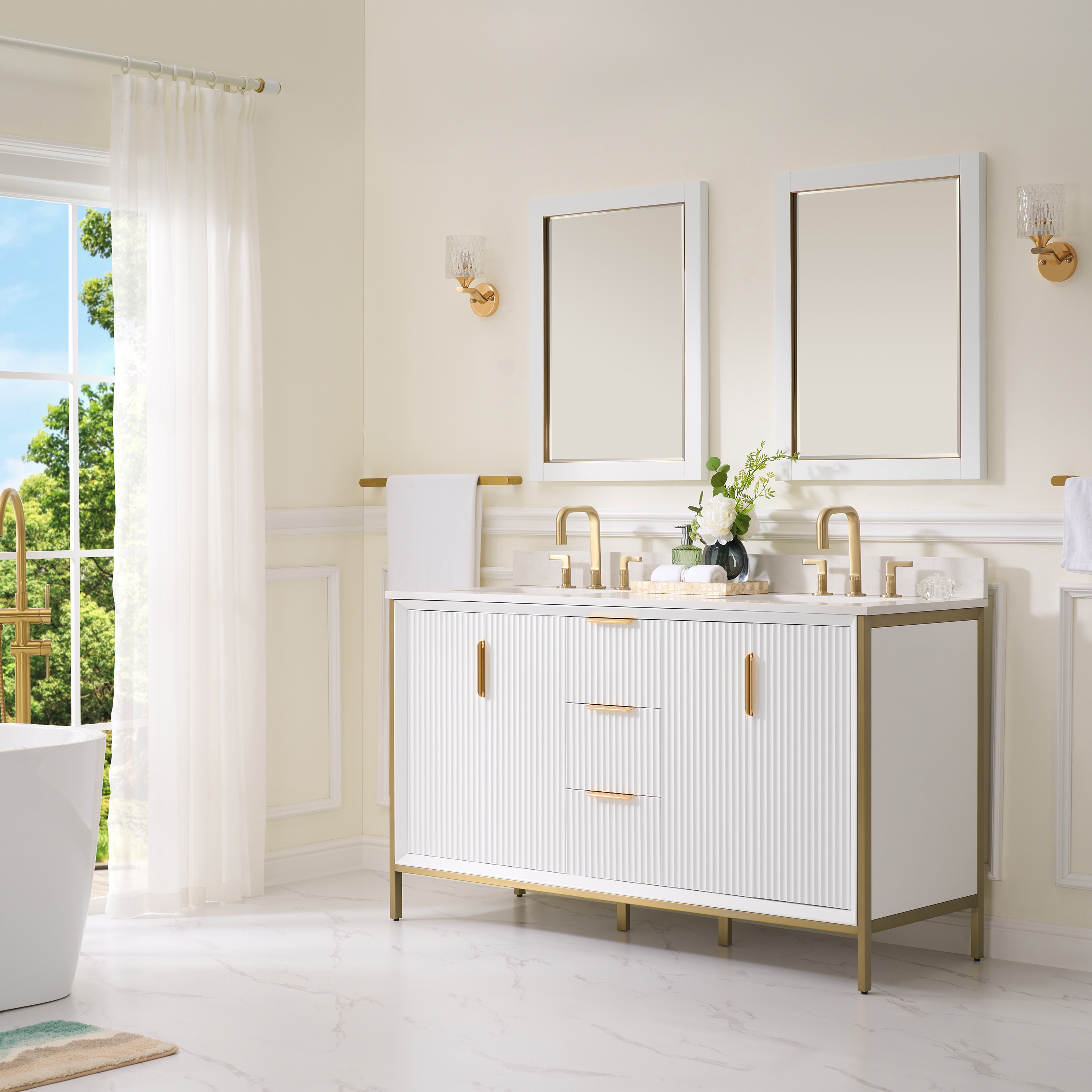 WELLFOR EX-BV60WH Bath-Vanity-Combo - View #4