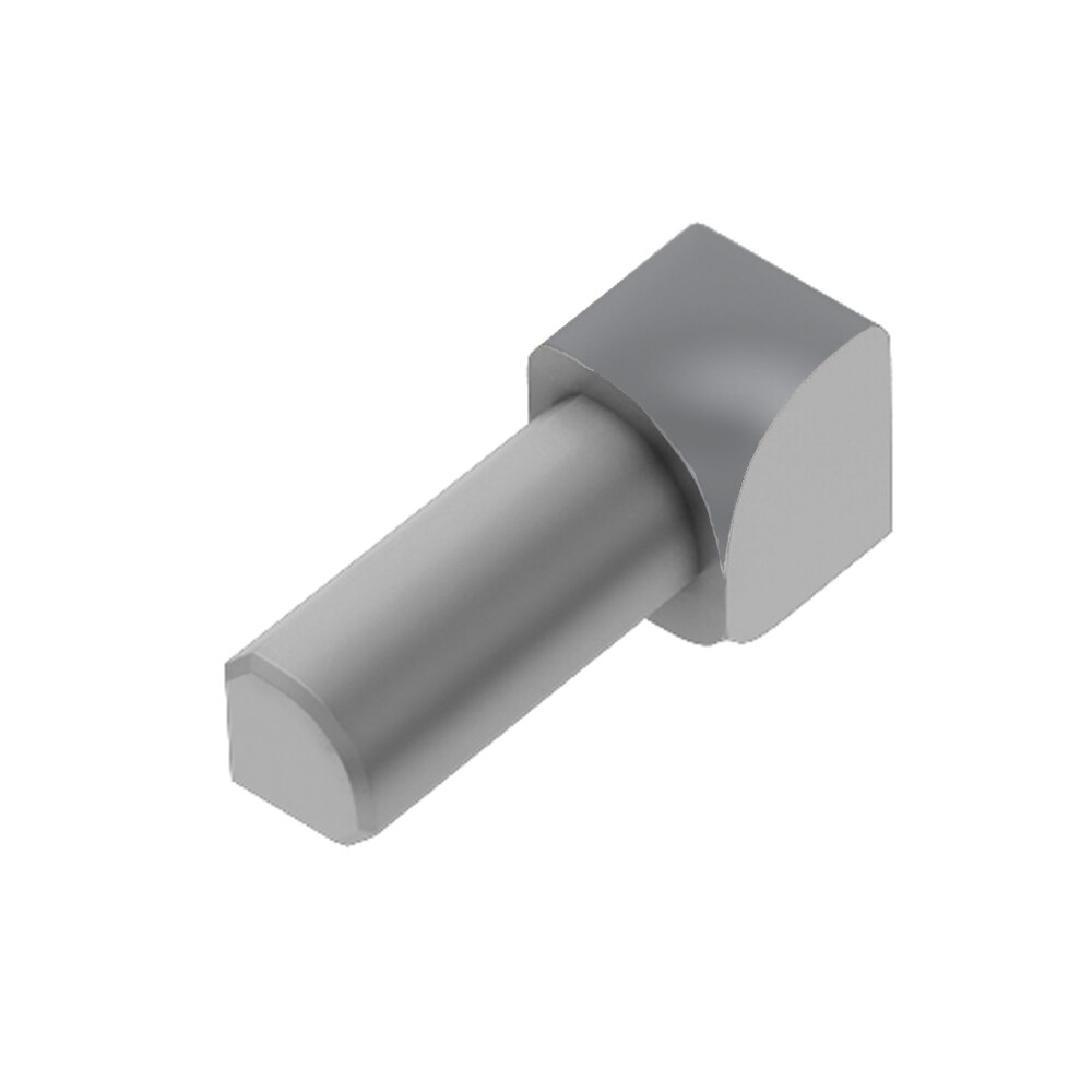 Schluter Systems ID/RO60GM Rondec 0.25-in W x 1.0-in L Metallic grey color-coated aluminum Aluminum Inside corner Tile Edge Trim