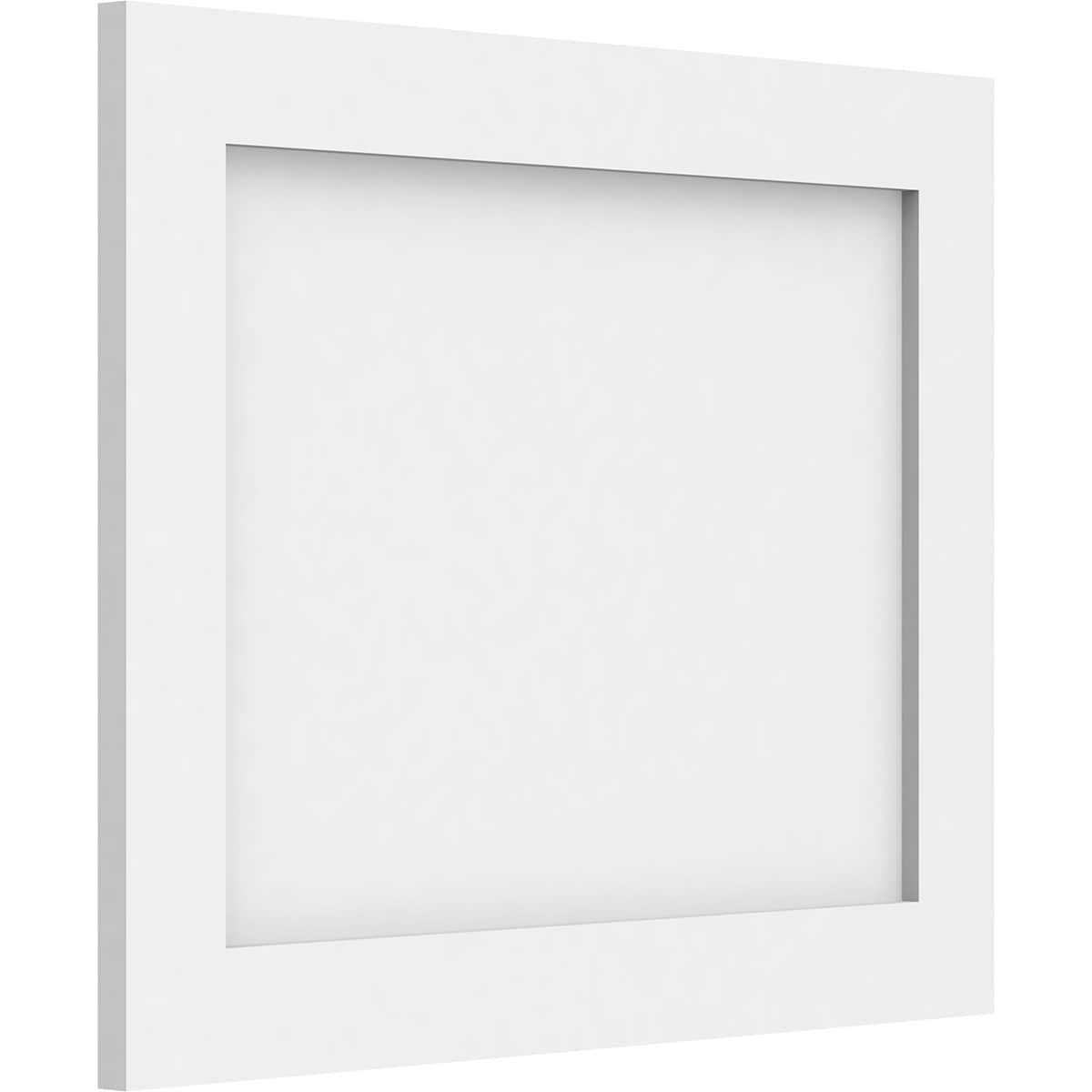 Ekena Millwork WALP20X16X062CNL 20-in x 16-in Smooth Paintable/Stainable White PVC Fretwork Wall Panel (