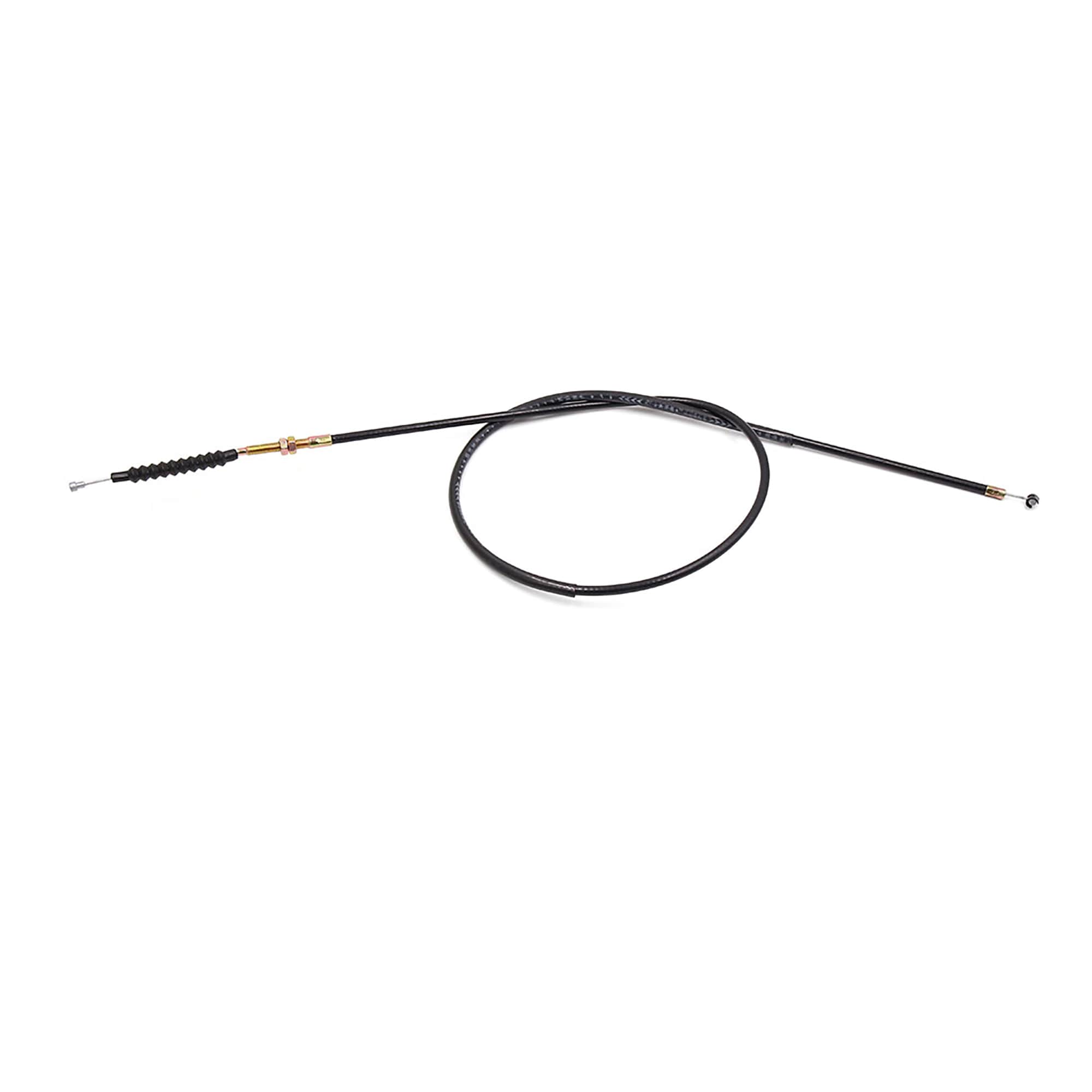 Unique Bargains 130cm Length Black Rubber Coated Motorcycle Motorbike Clutch Cable Wire for CG200