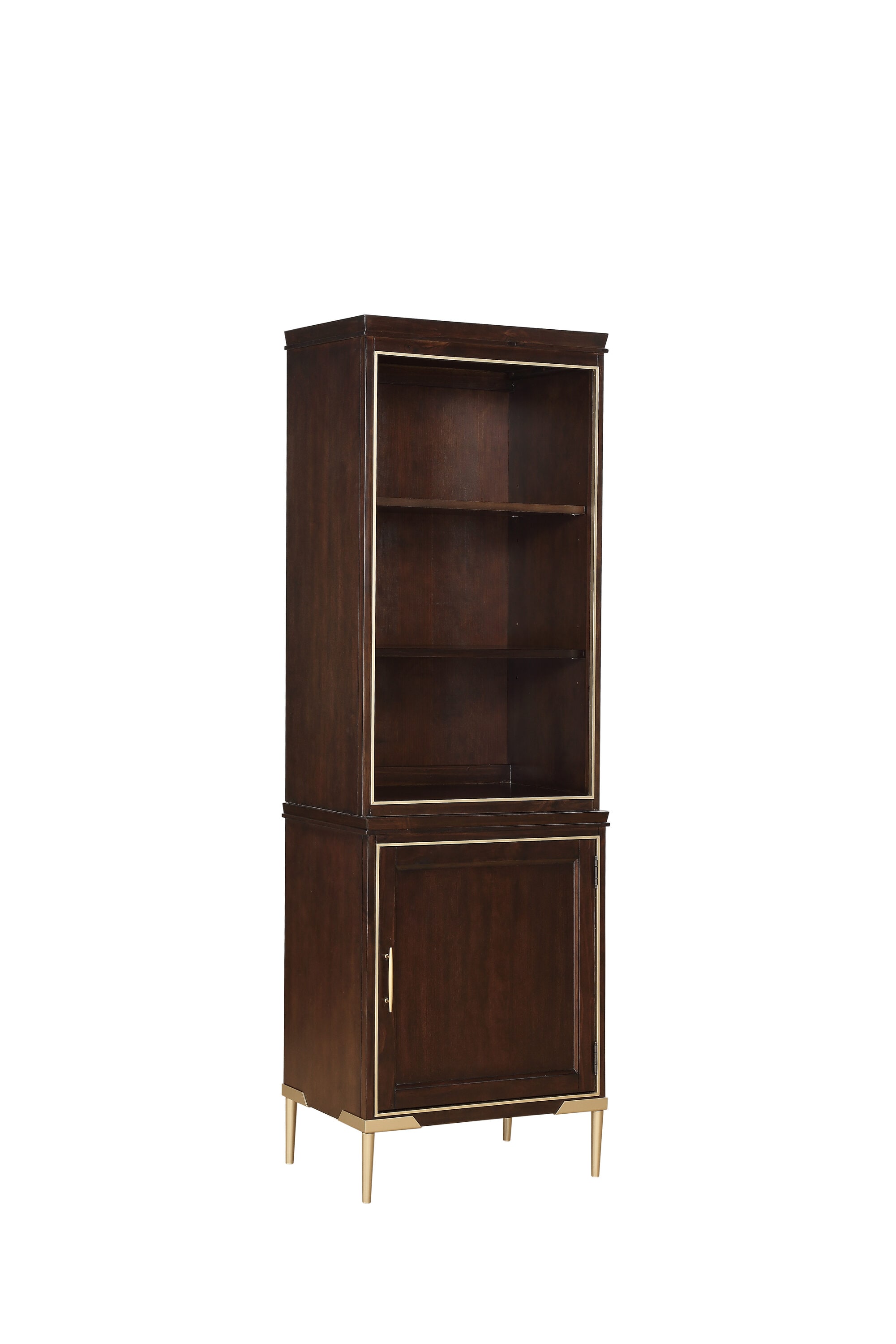Benzara BM201984 Brown and Gold Accent Chest