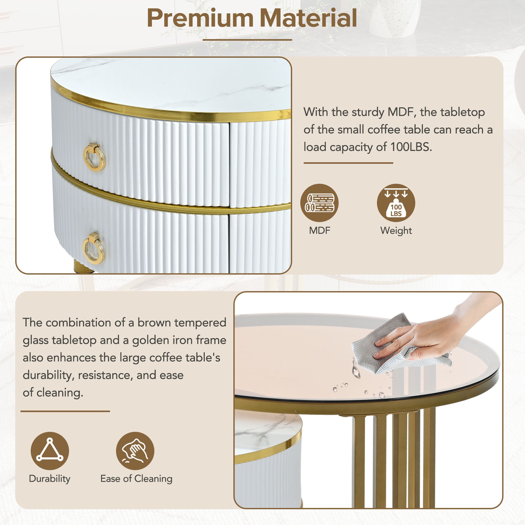 ModernLuxe L-WF320536AAK Coffee-Tables - View #6