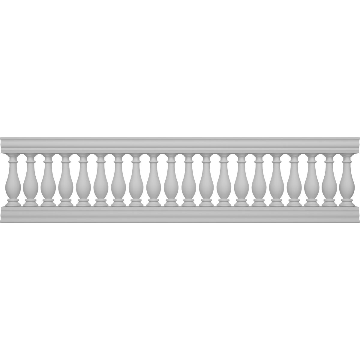 Ekena Millwork BALK32X120LGN FiberThane 10-Feet x 32-Inches Legacy Fiberglass Deck Rail Kit