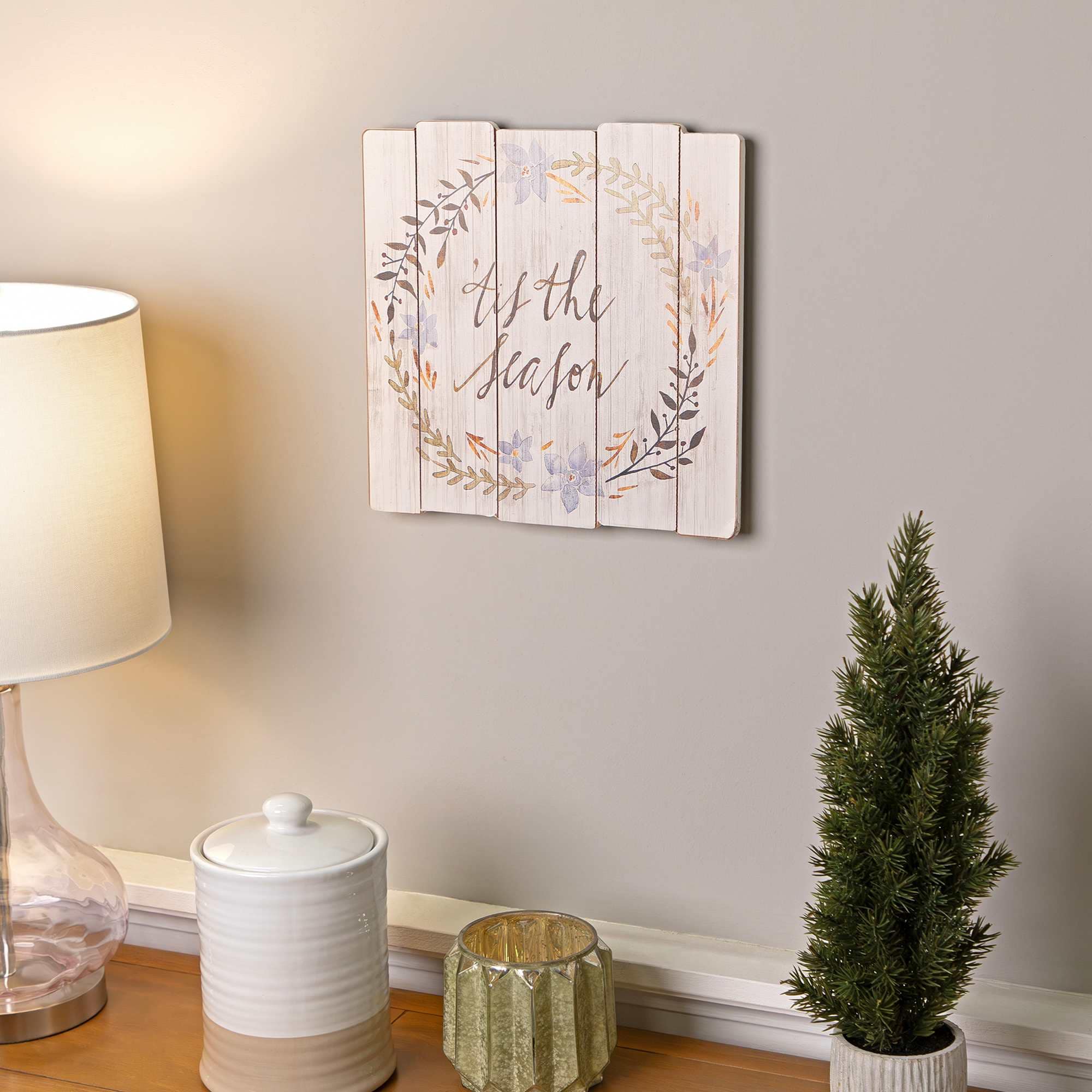 Northlight Tis the Season Christmas Wall Decoration - 12 inch