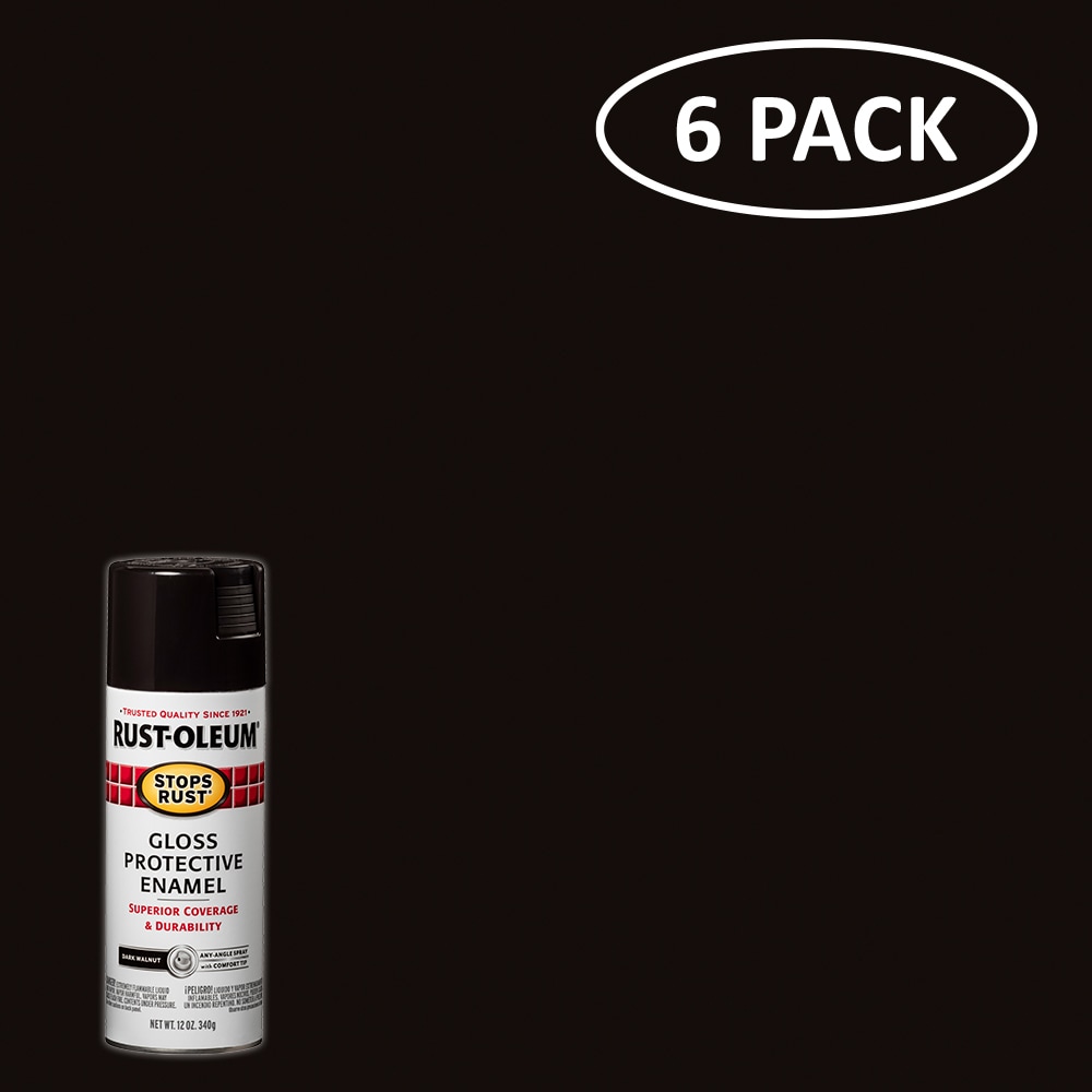 Rust-Oleum Stops Rust Flat Black Spray Paint (NET WT. 12-oz) in