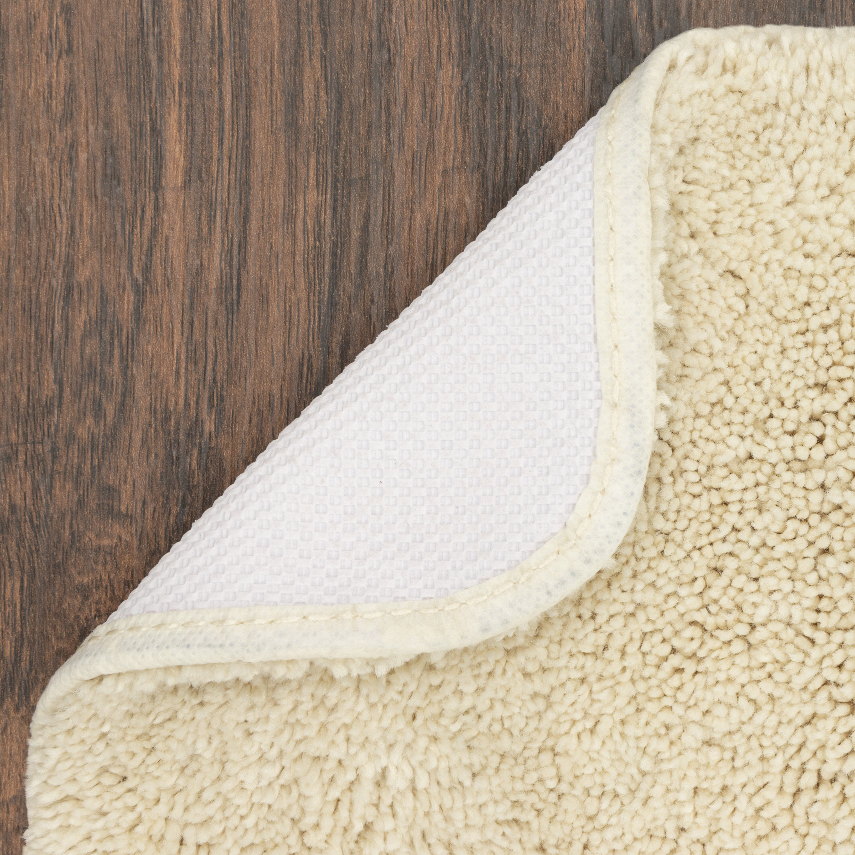 allen + roth 20-in x 32-in Taupe Polyester Bath Mat in the