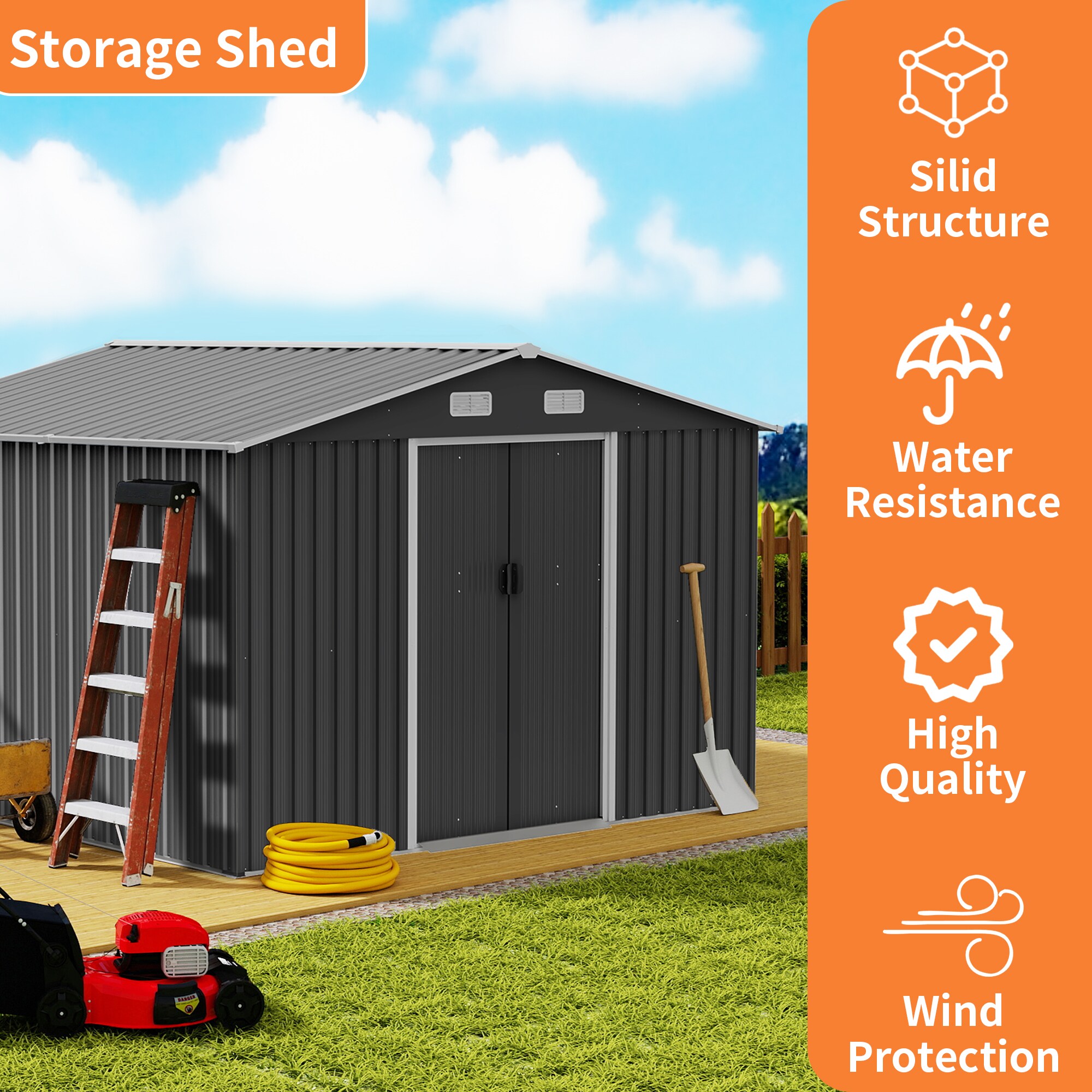 ToolCat BZ-3-172-SN Metal-Storage-Buildings-Sheds - View #10