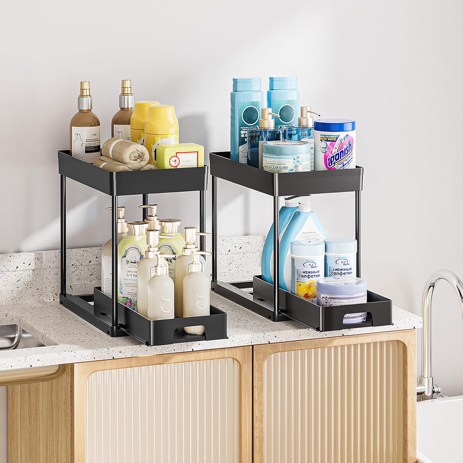Delamu B0DDK6J762 Pull-Out-Cabinet-Baskets - View #9