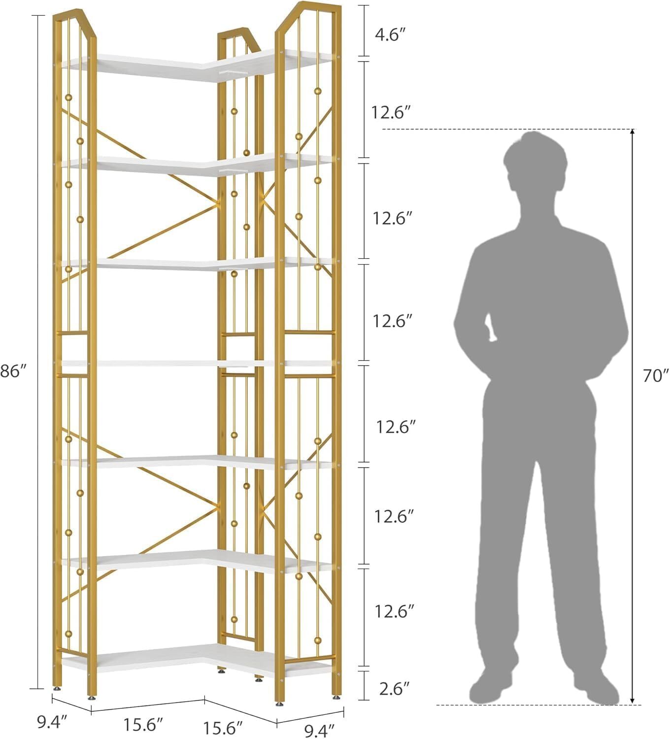 GarveeLife PHK-35B5L65E bookcases - View #2