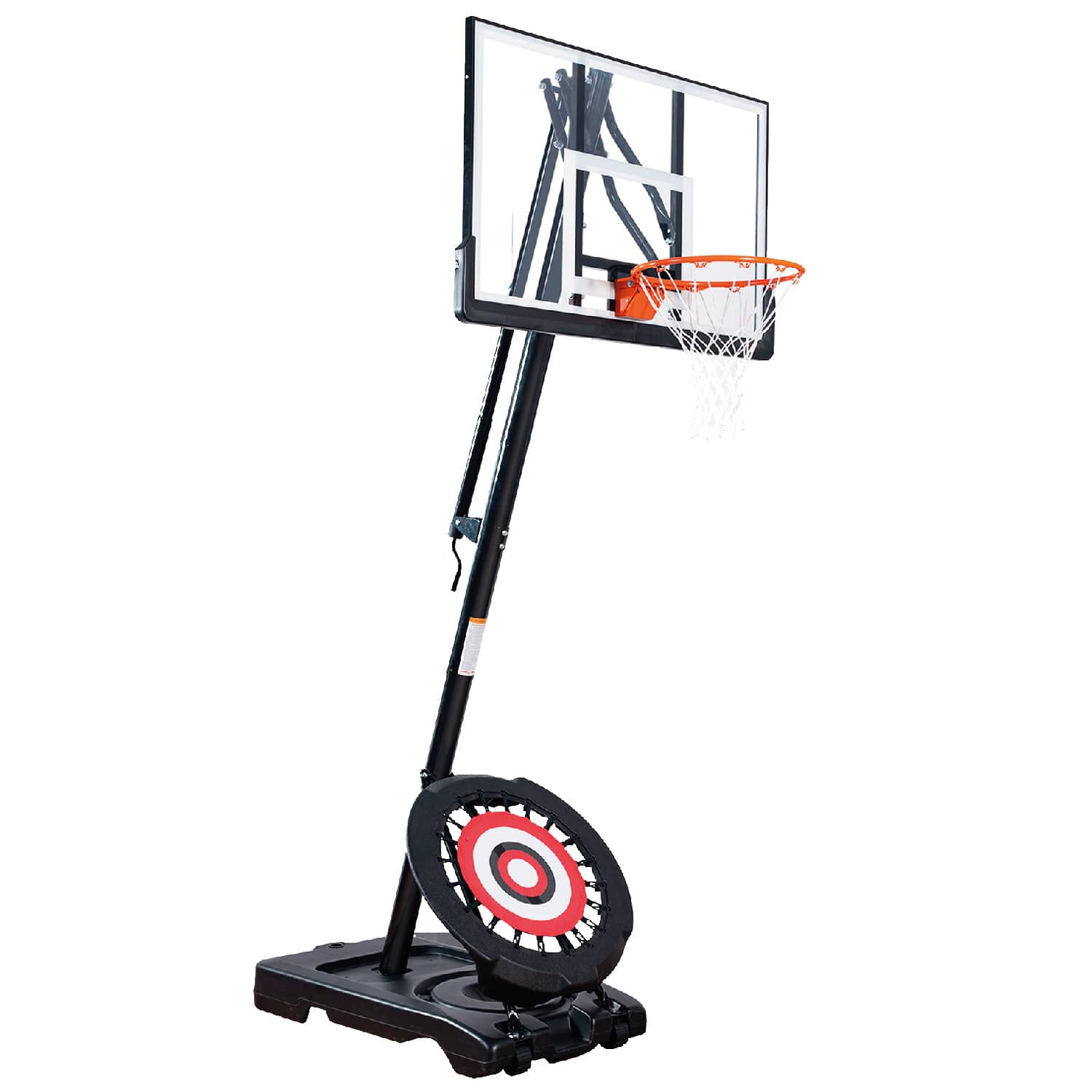 IE Sports 411999 Portable Basketball Hoop with Adjustable Height with 50 Inch Backboard and Rebounder
