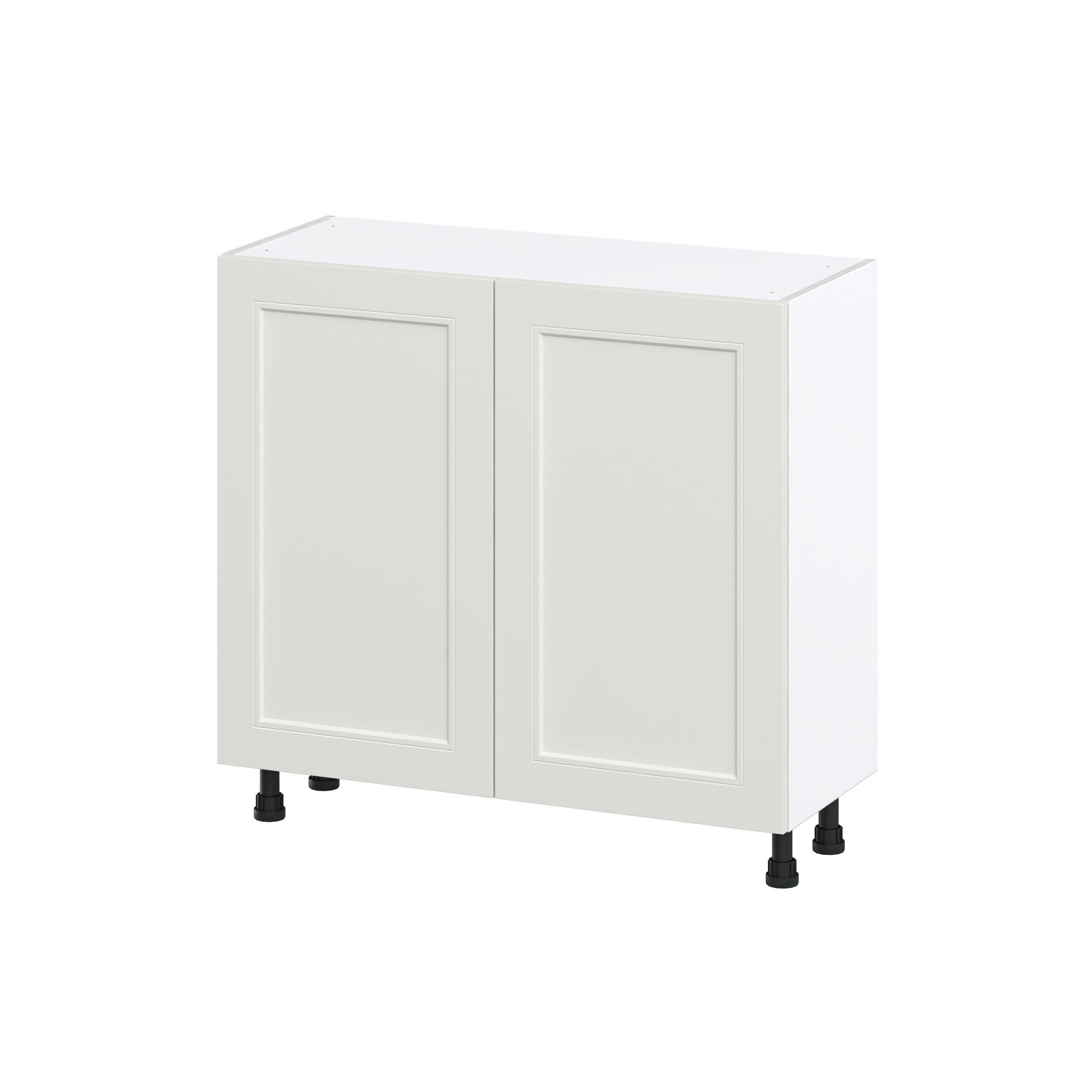 Hugo&Borg Belcourt 36-in W x 34.5-in H x 14-in D Gray Painted Base Fully Assembled Cabinet (Recessed Panel Shaker Door Style)