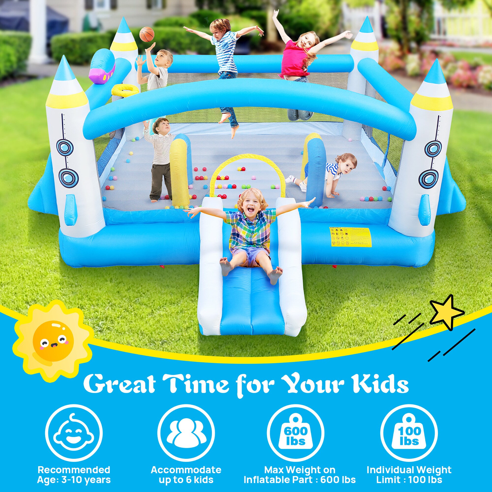 Fun Orange FUN25BH07 Bounce-Houses - View #4