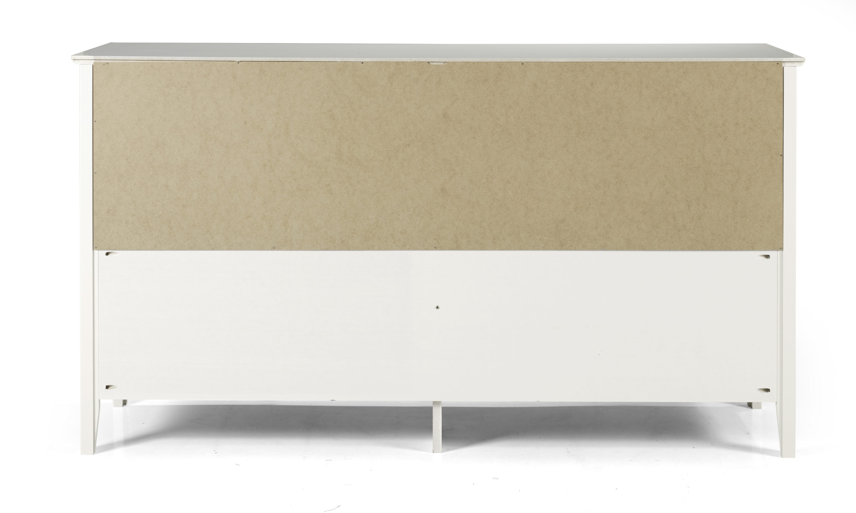 Alaterre Simplicity White Pine 6-Drawer Dresser/TV Stand Dresser AJSP03WH