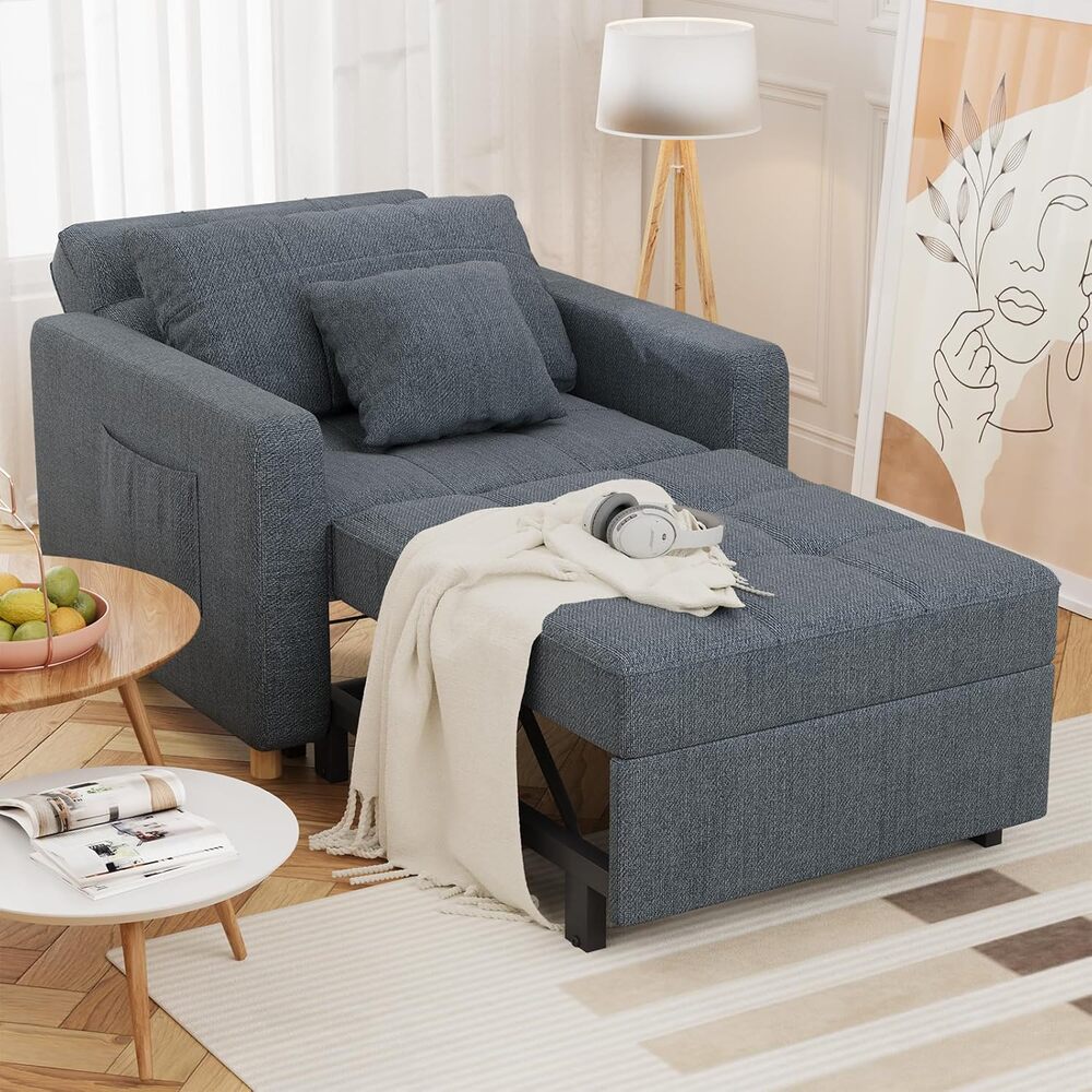 AECOJOY 13048DG-LS01 Dark Grey Contemporary/Modern Full Sofa bed