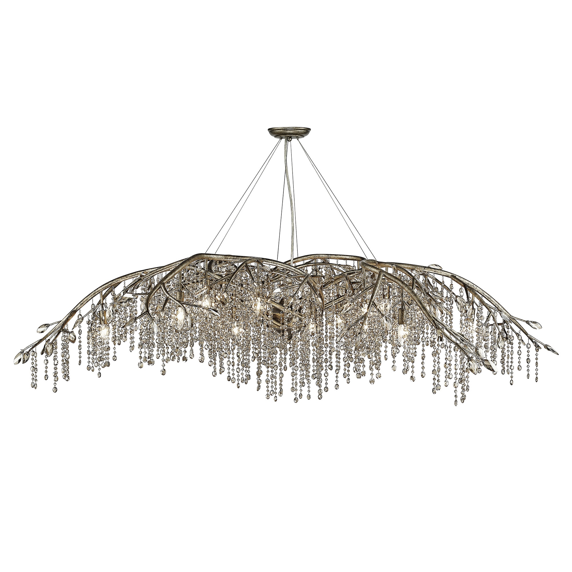 Autumn Twilight Mystic Gold 24-Light Crystal Chandelier