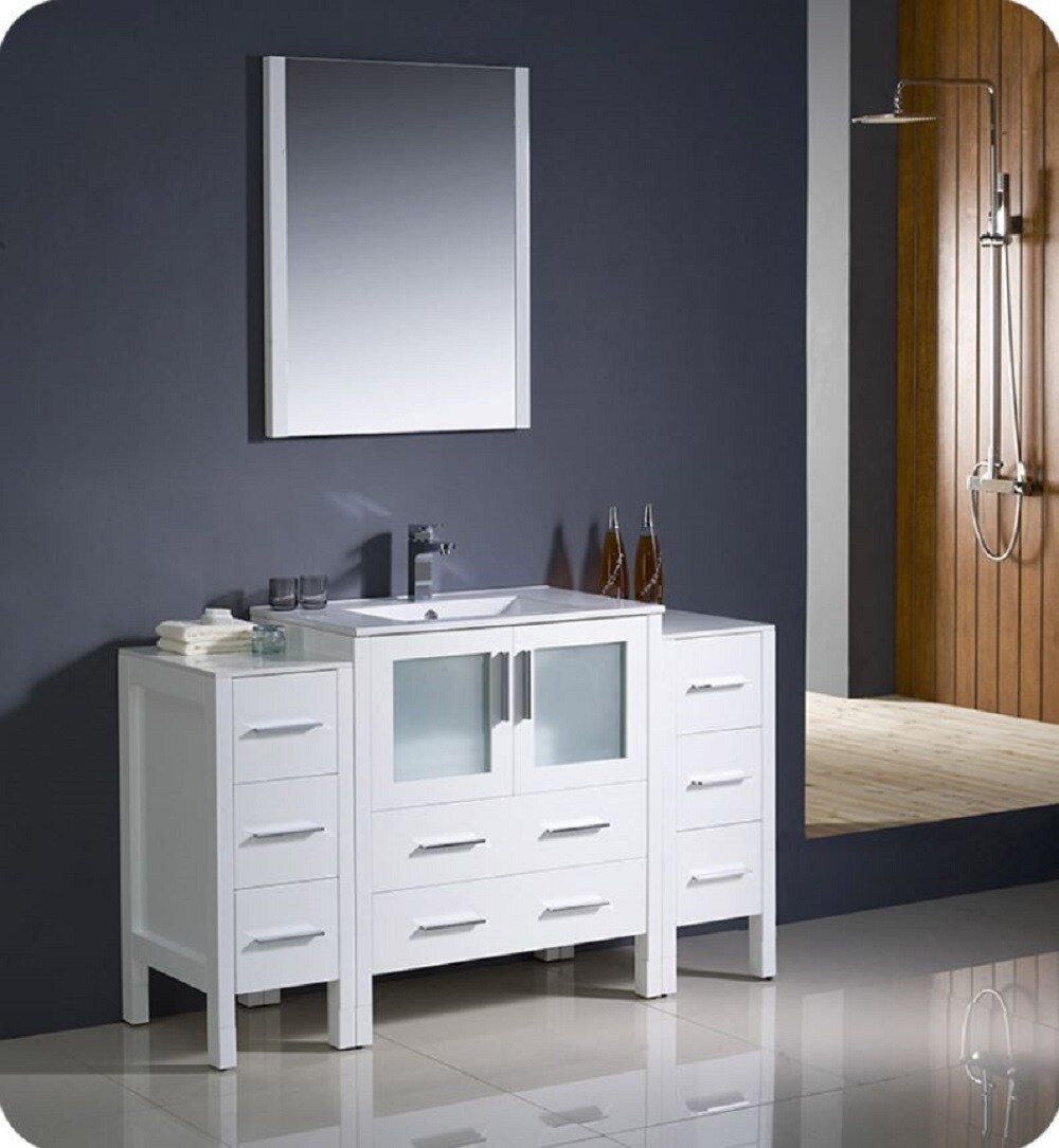 Fresca FVN62-123012WH-UNS Bath-Vanity-Combo - View #2