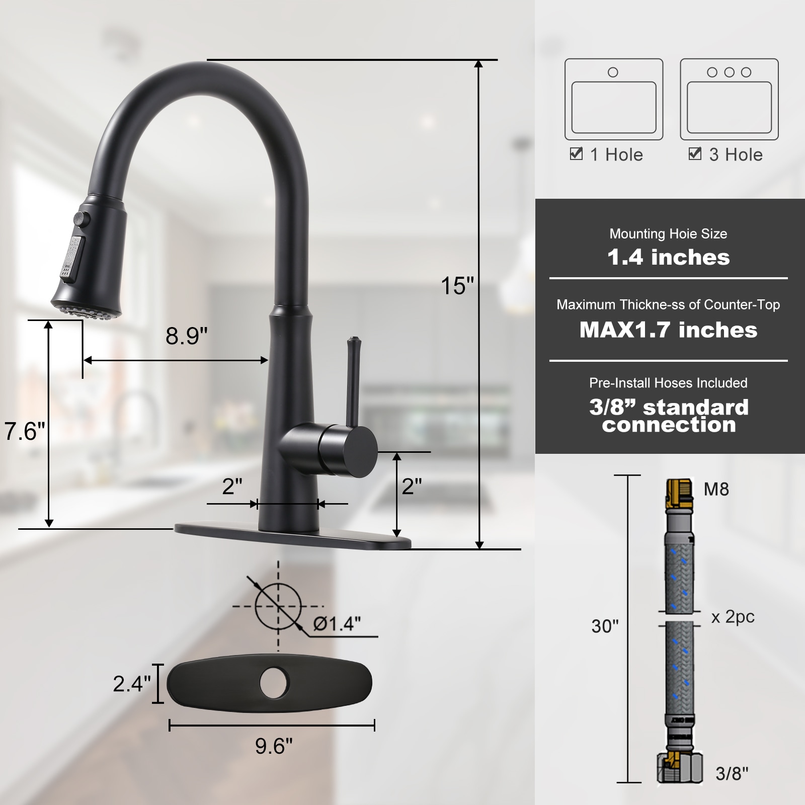 WOWOW 2310700B-LW Kitchen-Faucets - View #7