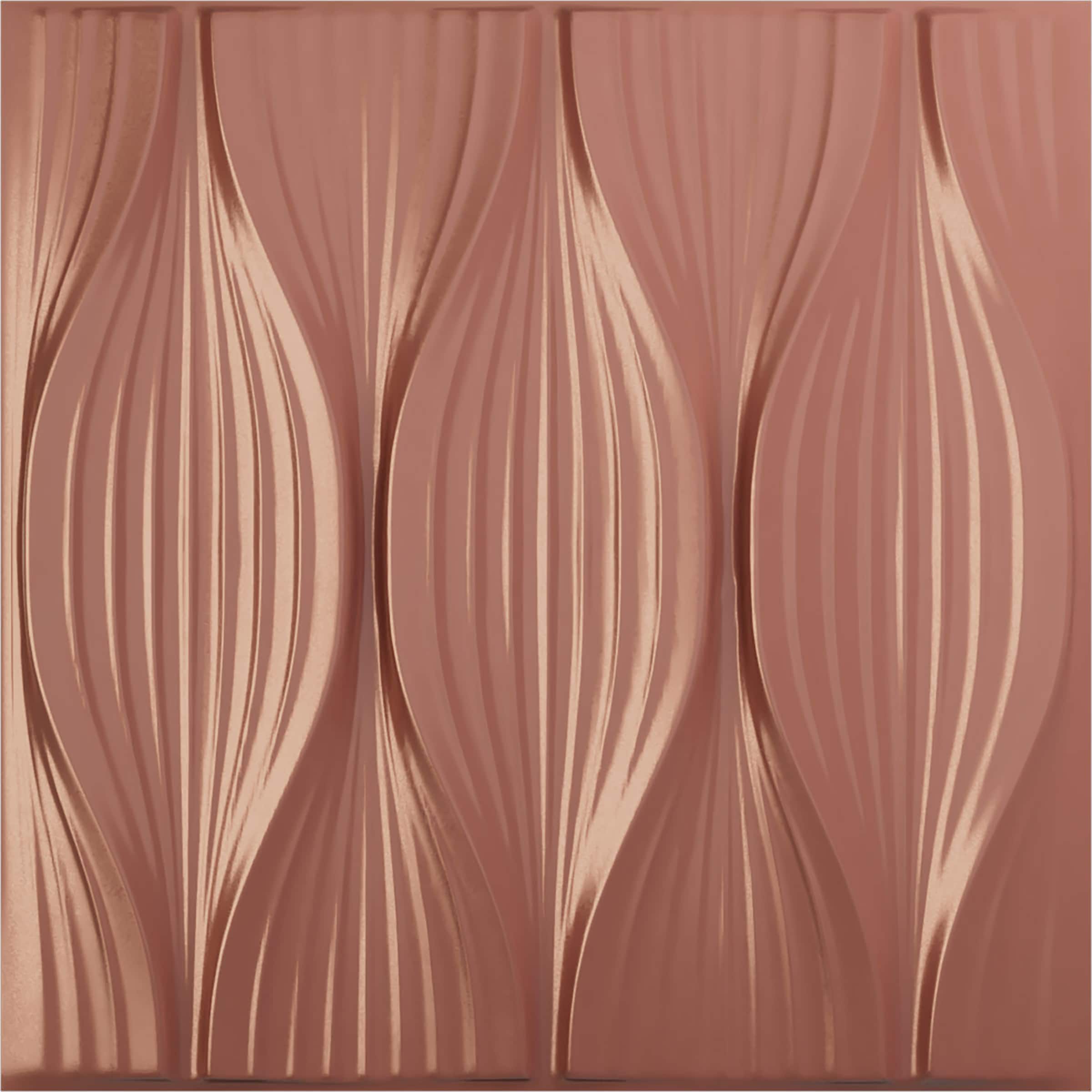 Ekena Millwork WP20X20WWFCP 19-5/8-in x 19-5/8-in Embossed Universal Pearl Metallic Champagne Pink PVC Wall Panel
